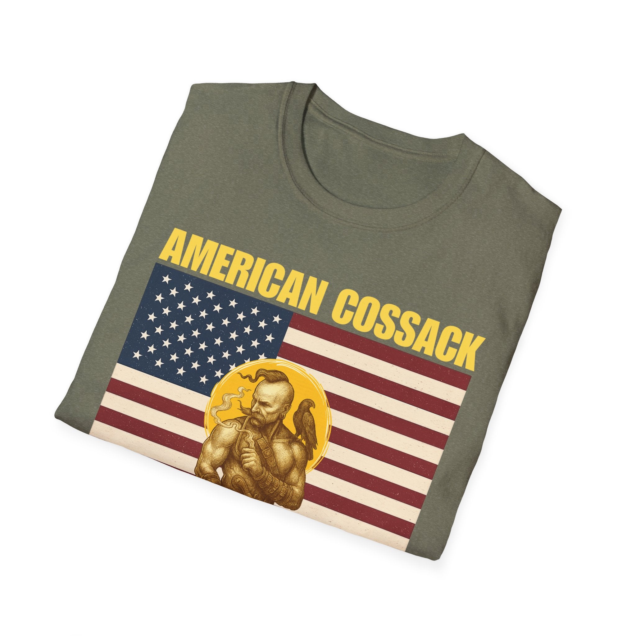 Patriotic American Cossack Alt Design Softstyle T-Shirt