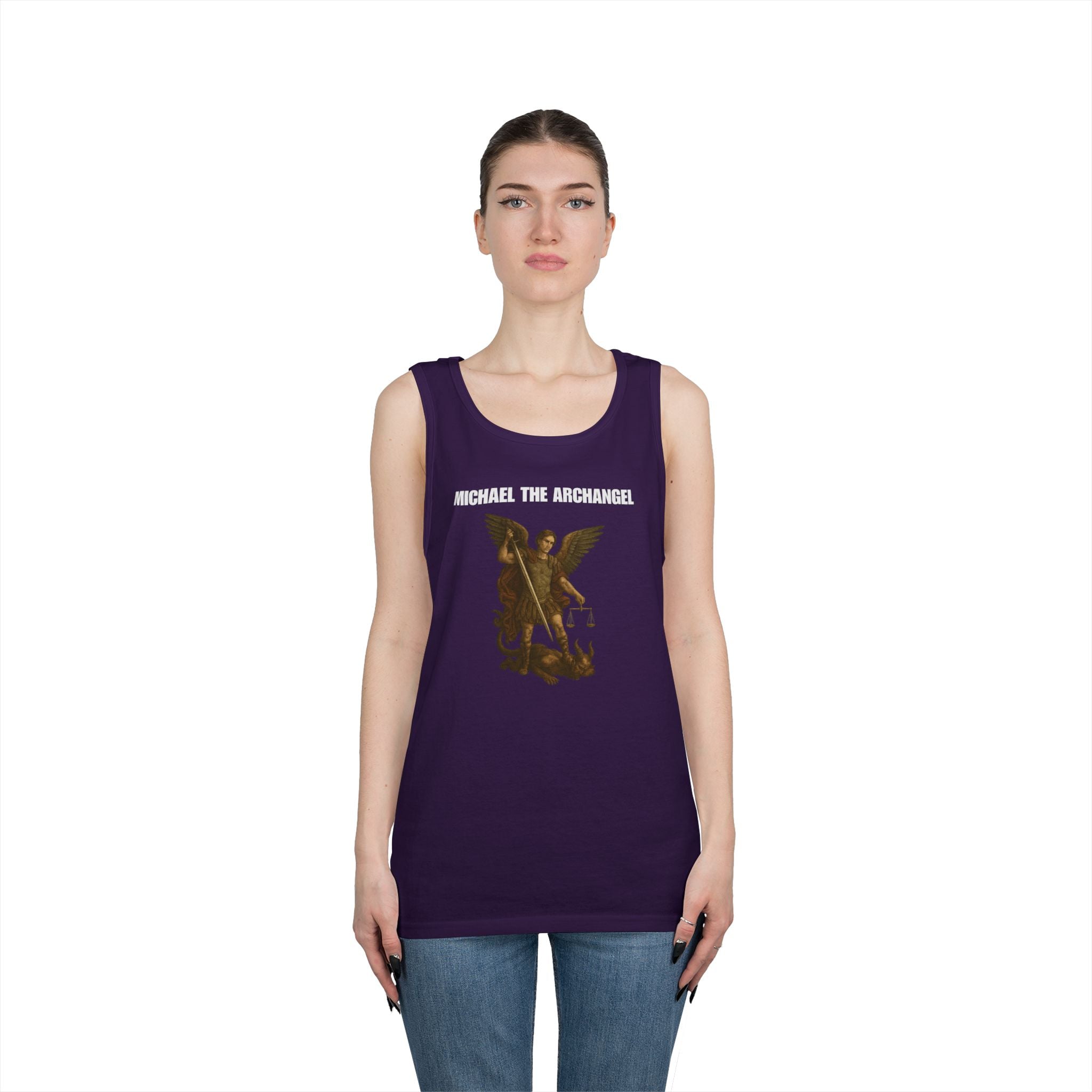 Michael The Arch Angel Heavy Cotton Tank Top