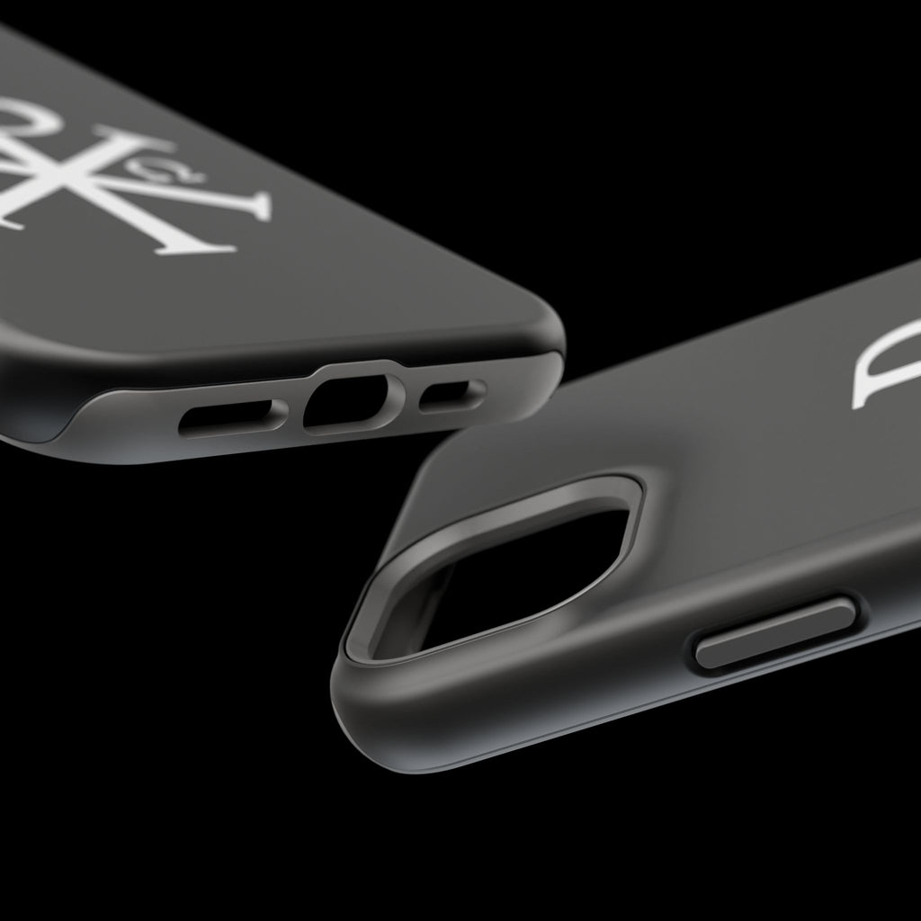 Pi Chi Rho White Design Magnetic Impact-Resistant Cases