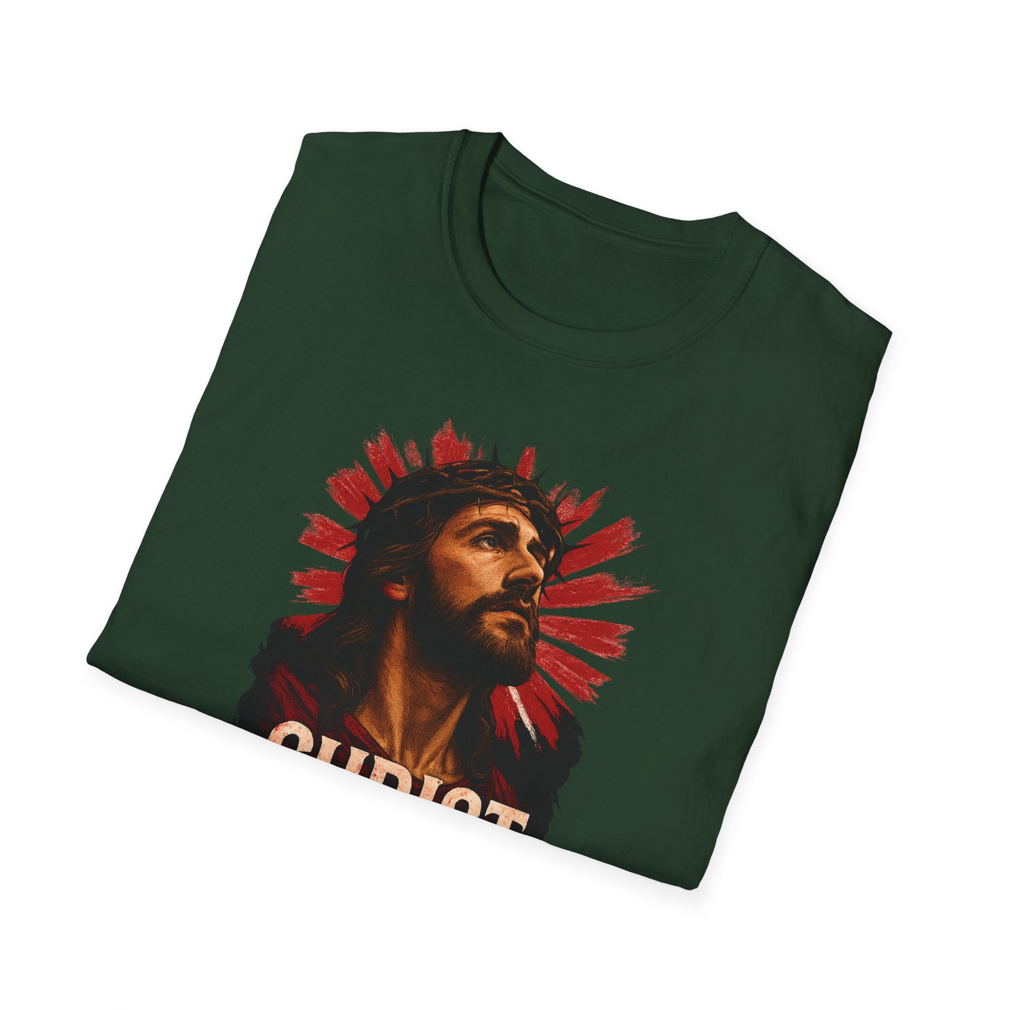 Christ is King Unisex Softstyle T-Shirt Alt Design