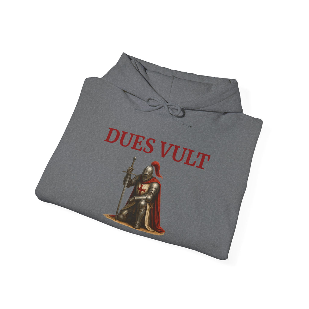 Medieval Knight Crusader Dues Vult Hoodie