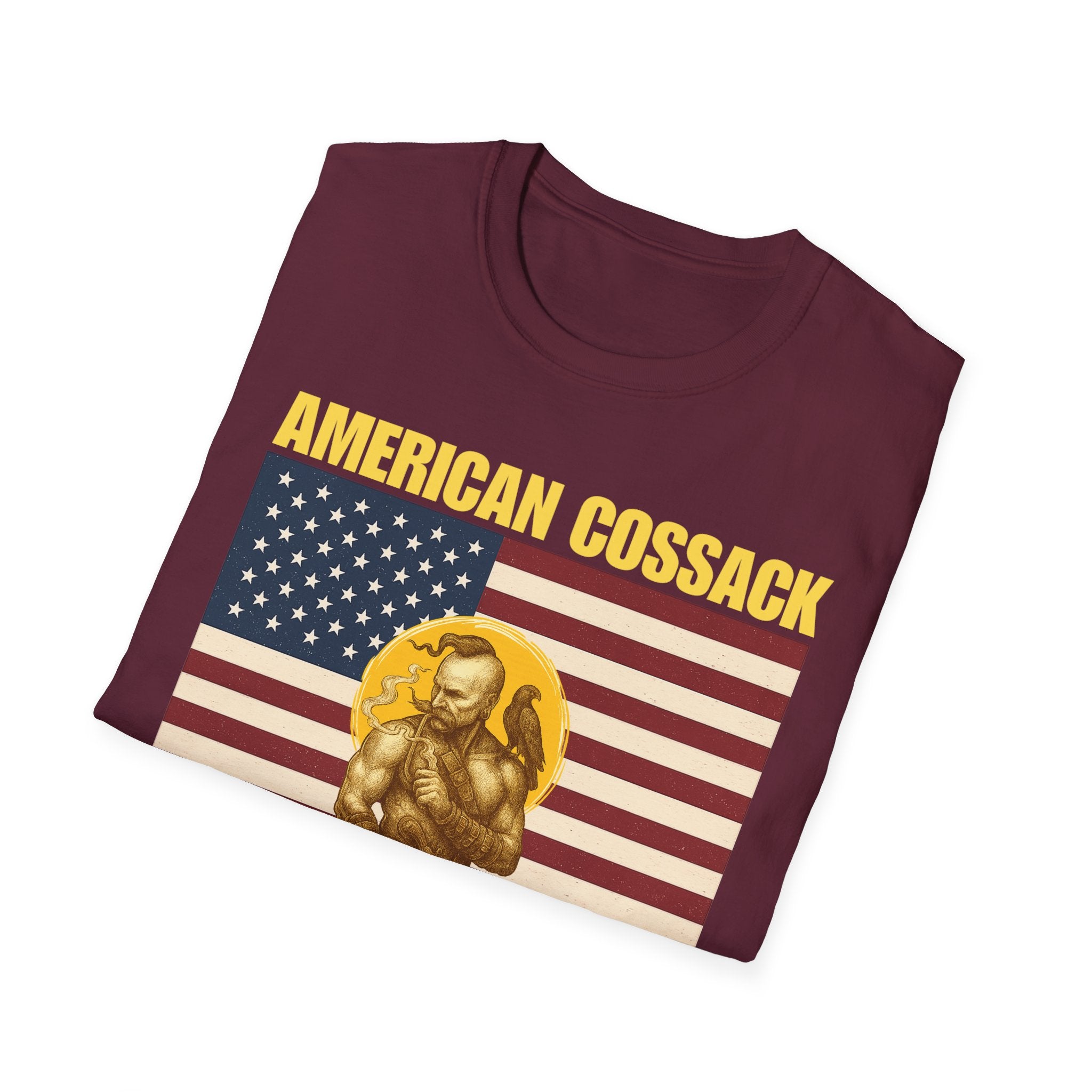 Patriotic American Cossack Alt Design Softstyle T-Shirt
