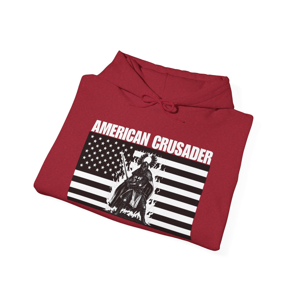 American Crusader Graphic Alt Design Pull Over Hoodie Sweatshirt