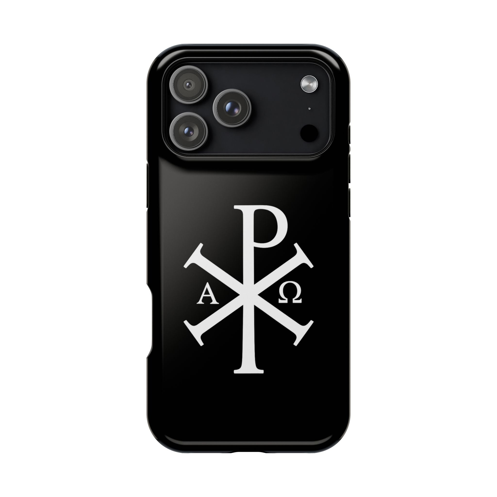 Pi Chi Rho White Design Magnetic Impact-Resistant Cases