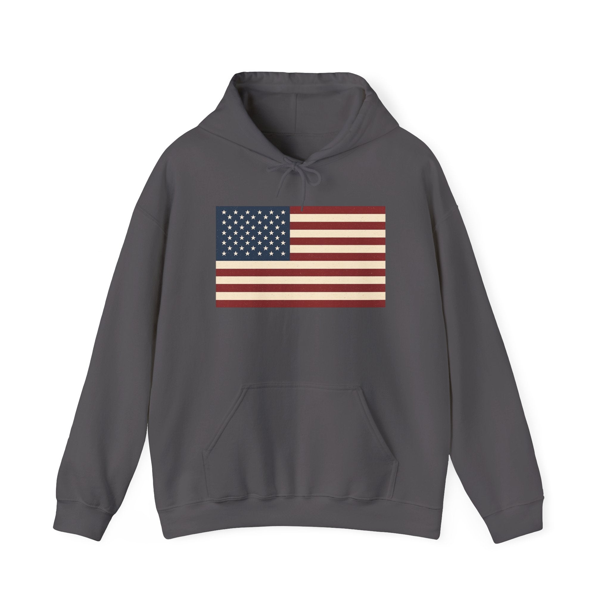 American Flag Pull Over Hoodie Sweatshirt
