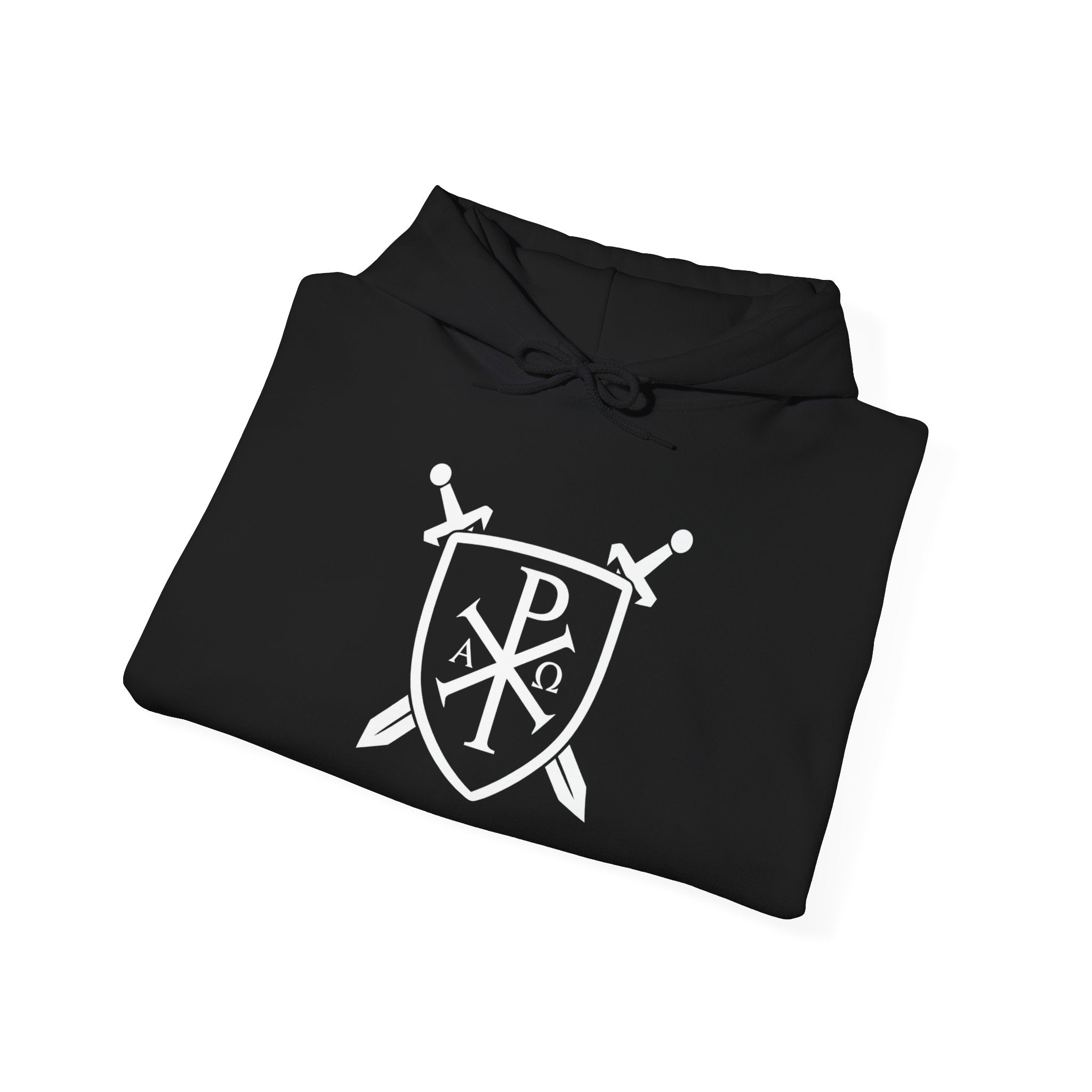 Pi Chi Rho Swords and Shield Crest Pull Over Hoodie Sweatshirt
