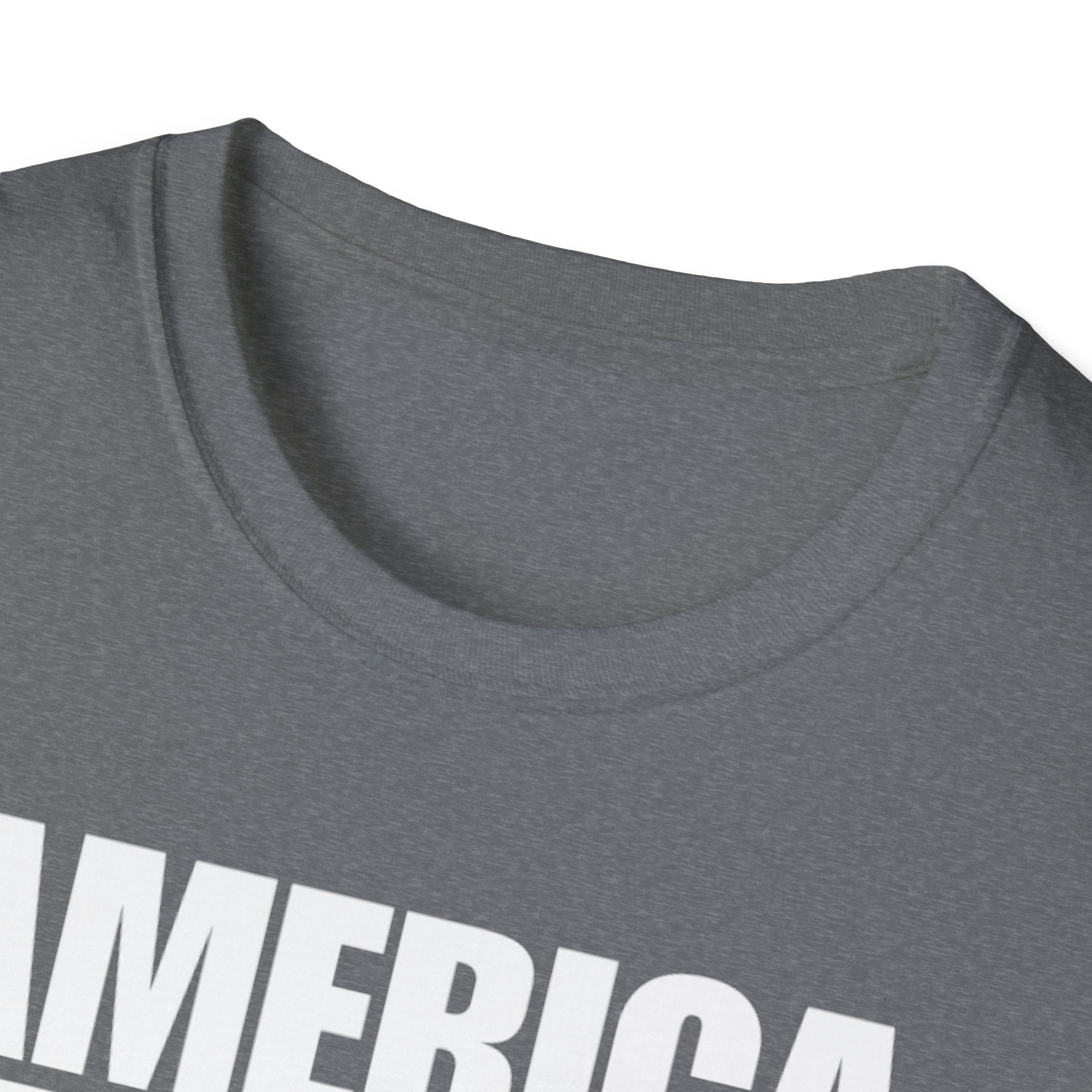 America First American Flag Softstyle Cotton Shirt T-Shirt