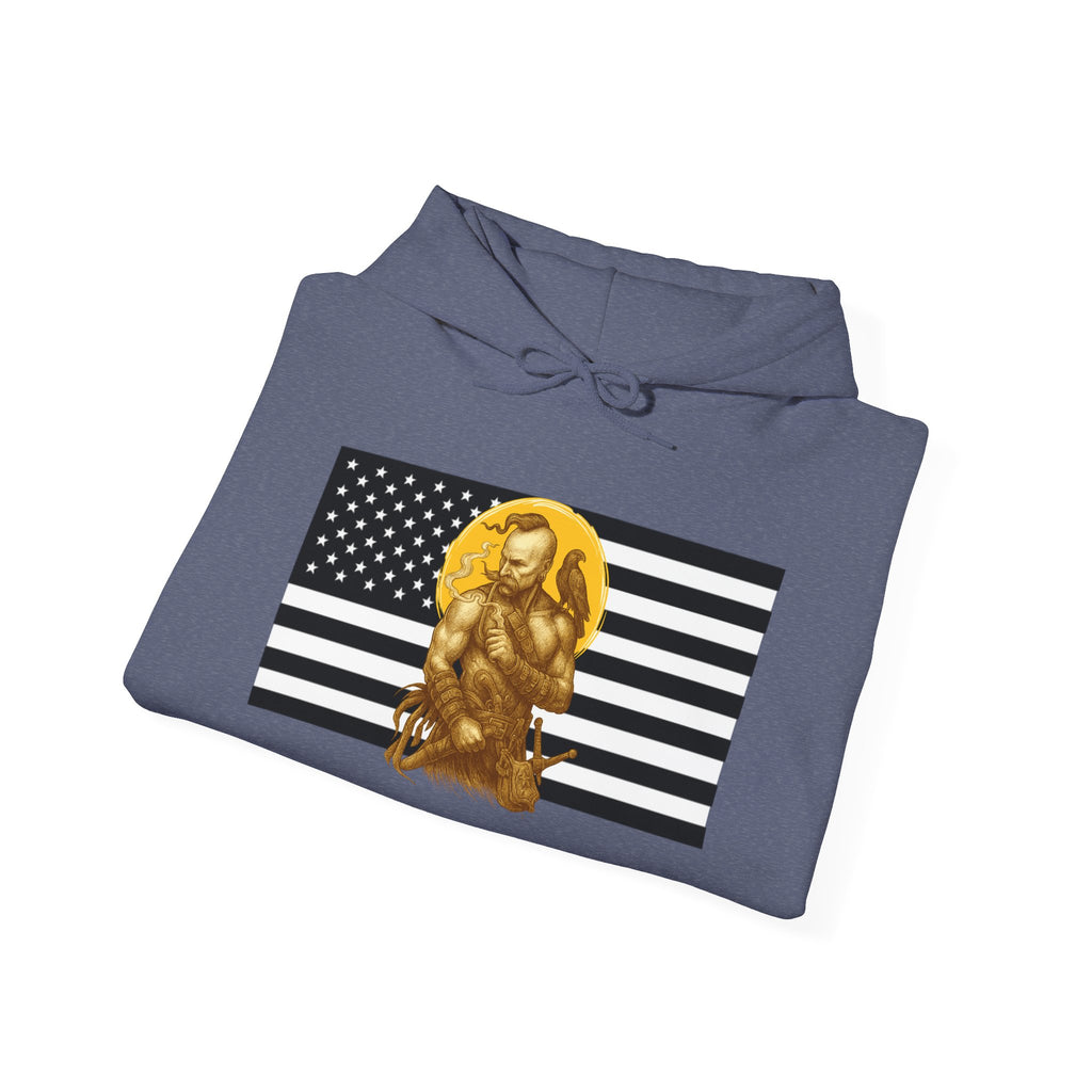 American Cossack Graphic Only Pull Over Hoodie Sweatshirt