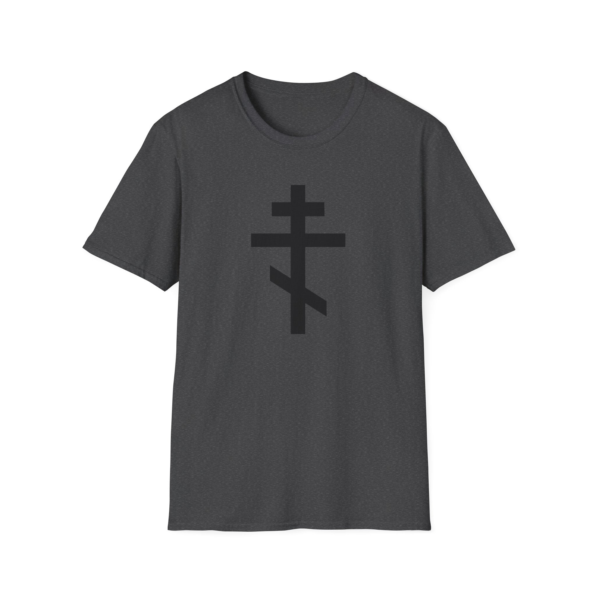 Crucifix Black Unisex Cotton Softstyle T-Shirt