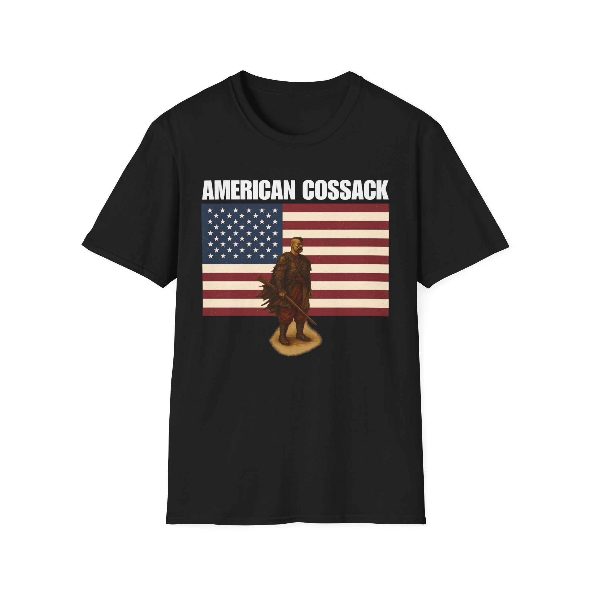 Patriotic American Cossack Softstyle T-Shirt
