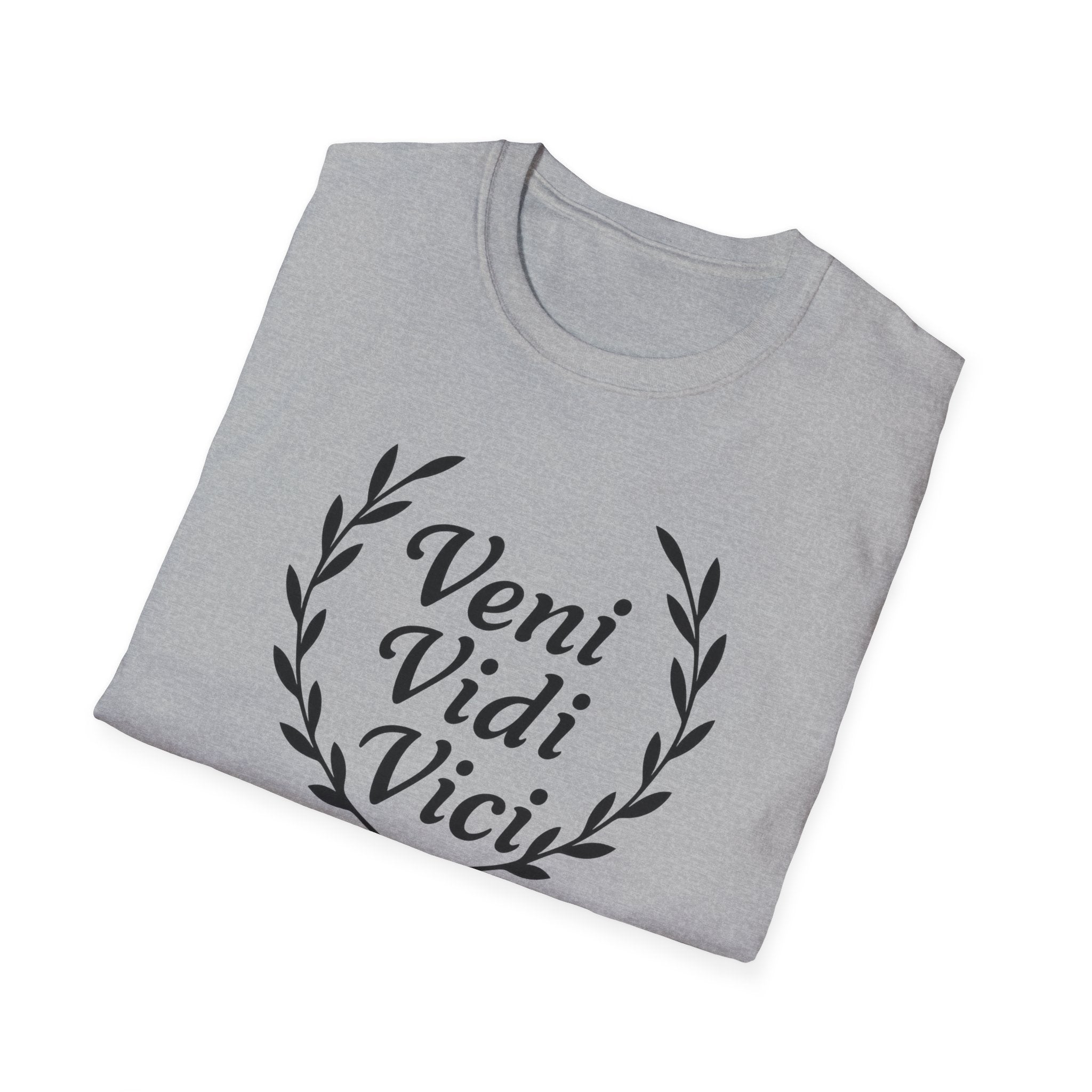 Veni Vidi Vici Black Design T-Shirt