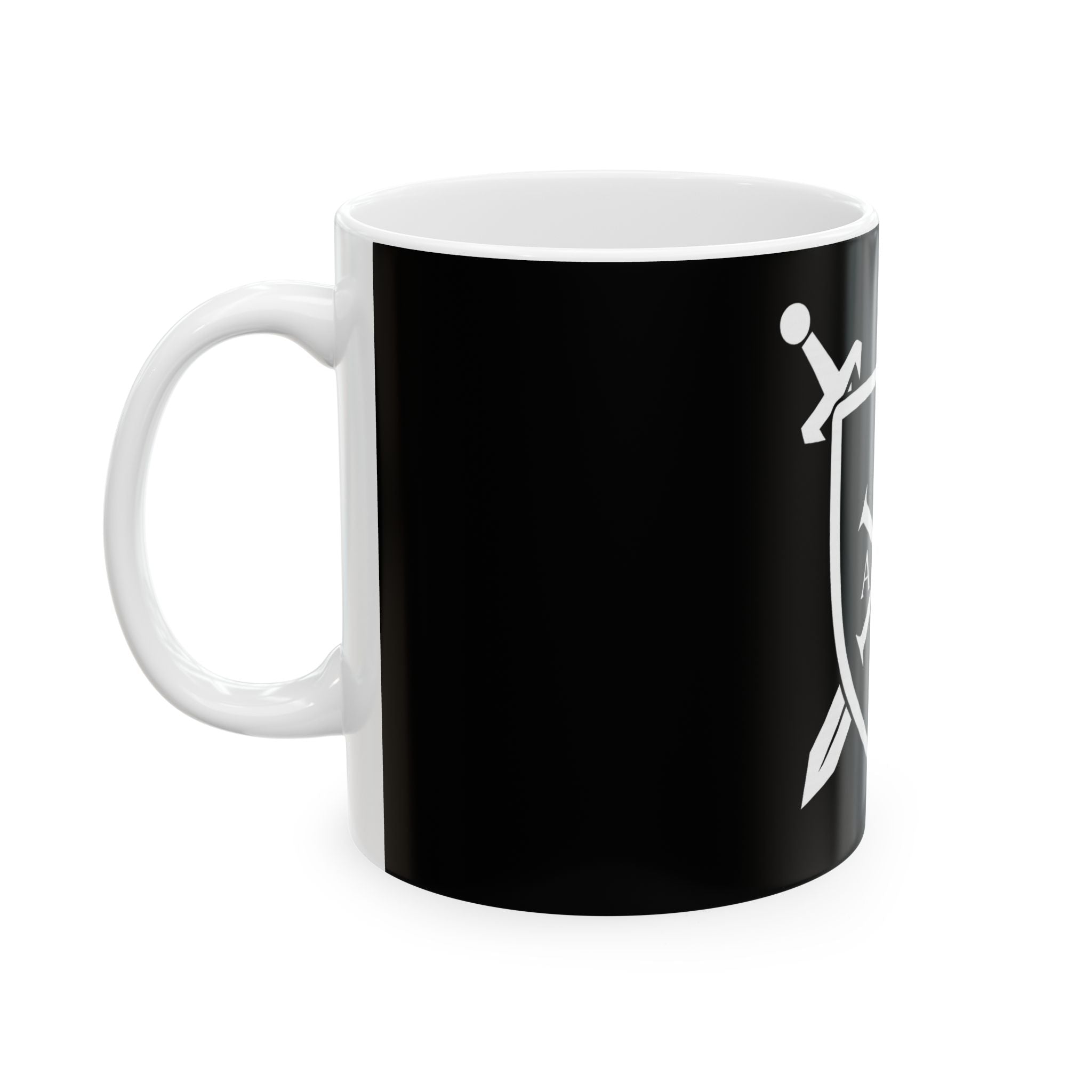 Sword and Shield Pi Chi Rho Ceramic Coffee Mug