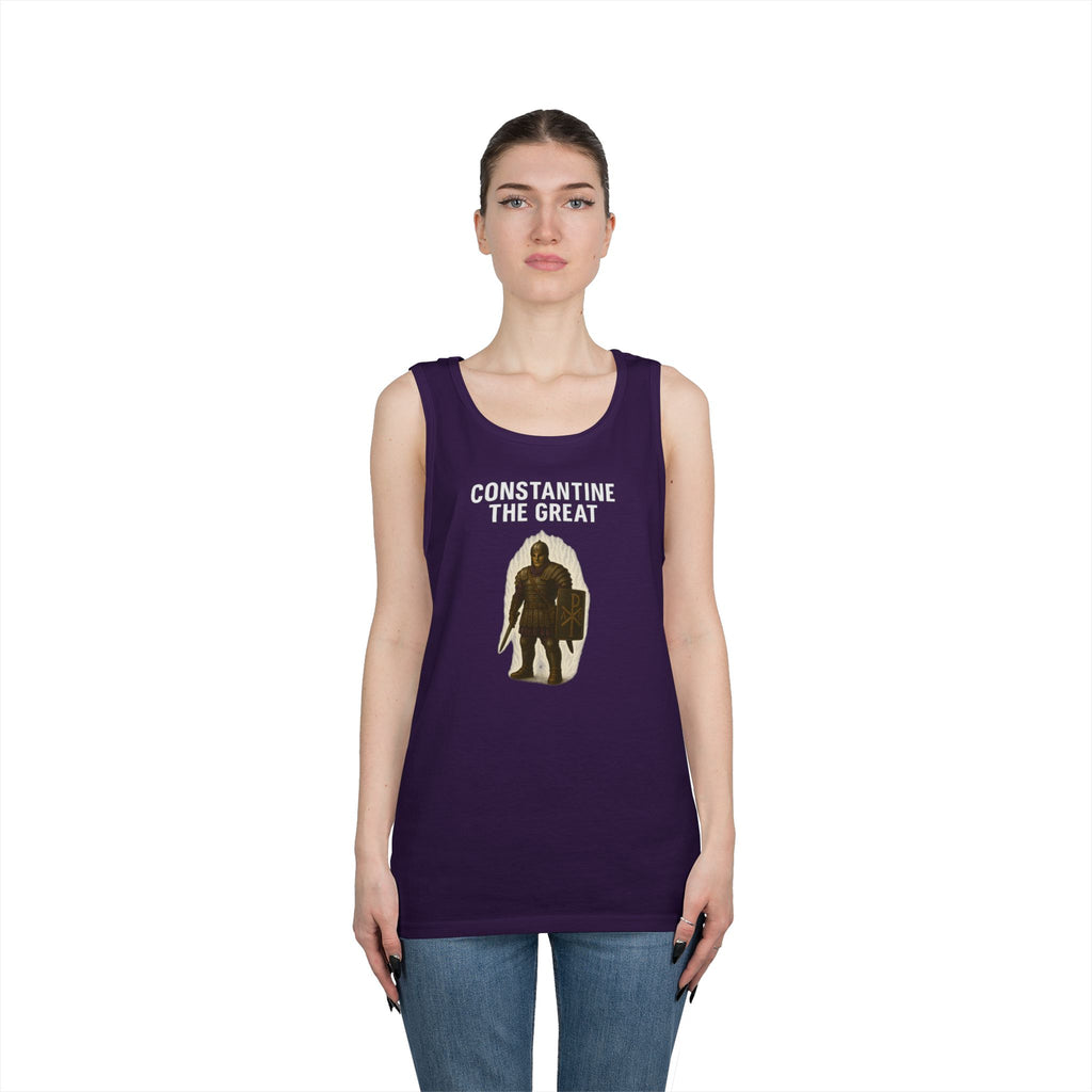 Constantine the Great Alt Design Heavy Cotton Tank Top