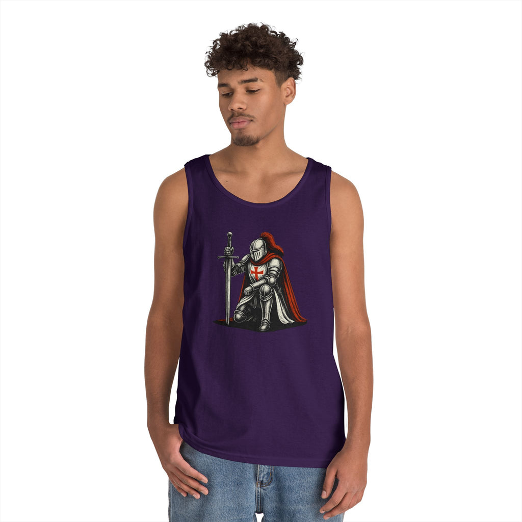 Crusader Knight Unisex Heavy Cotton Tank Top