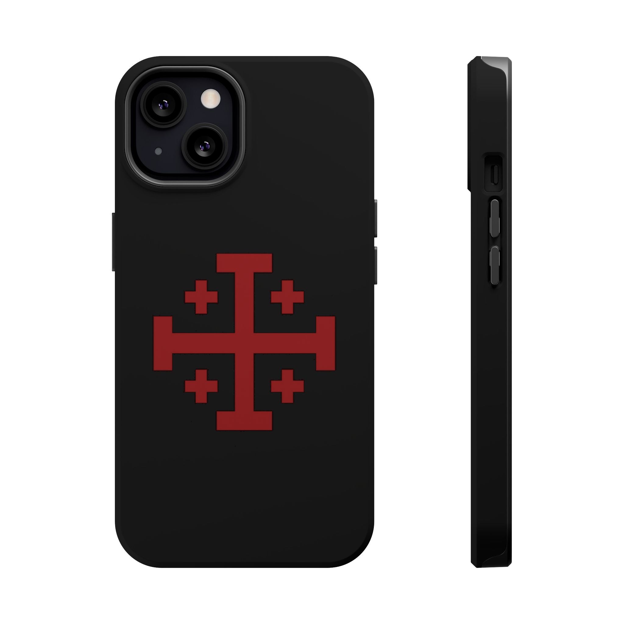Cross Of Jerusalem Red Design Magnetic Impact-Resistant Cases