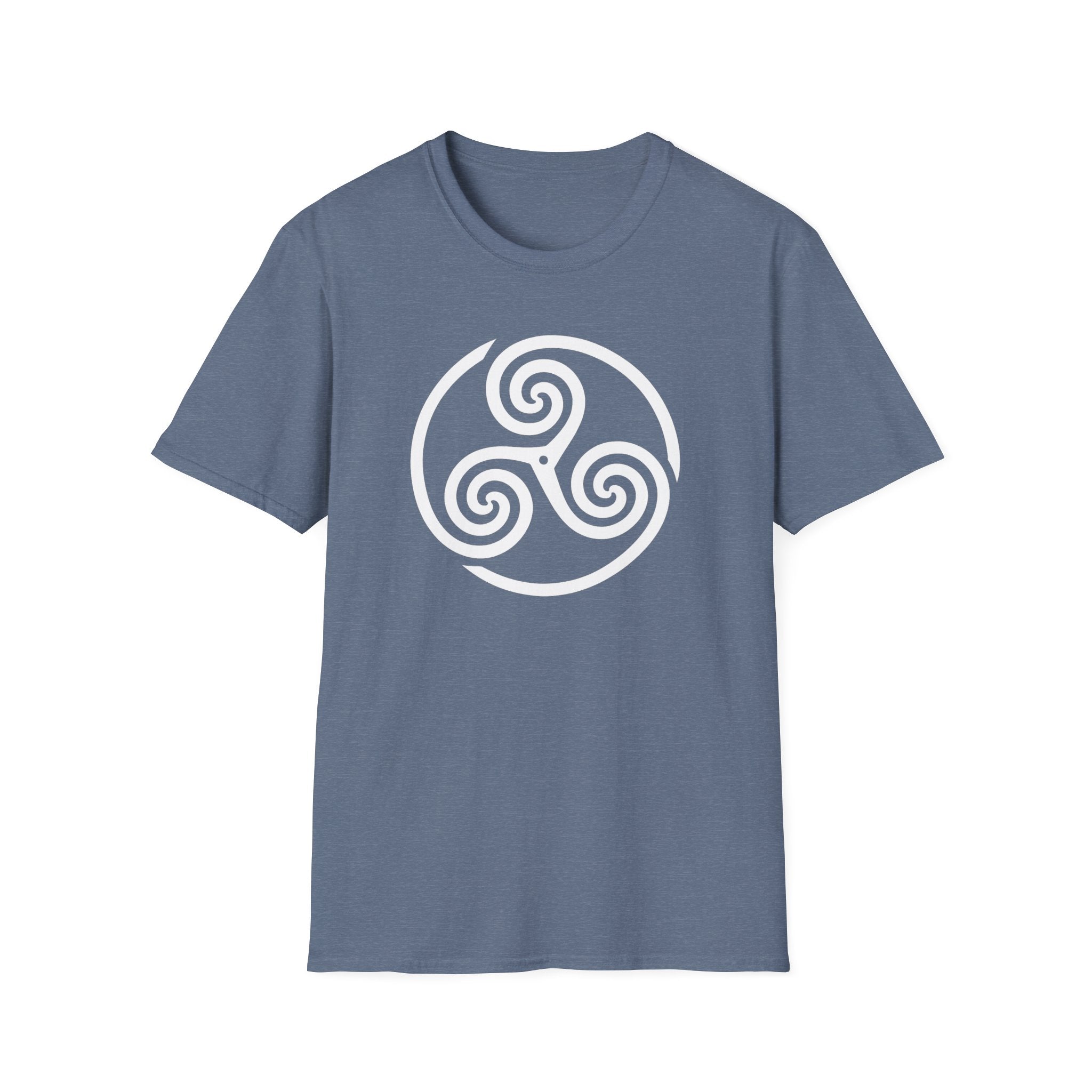 Celtic Spiral Triskele Symbol Alt Design White Unisex Tank Top