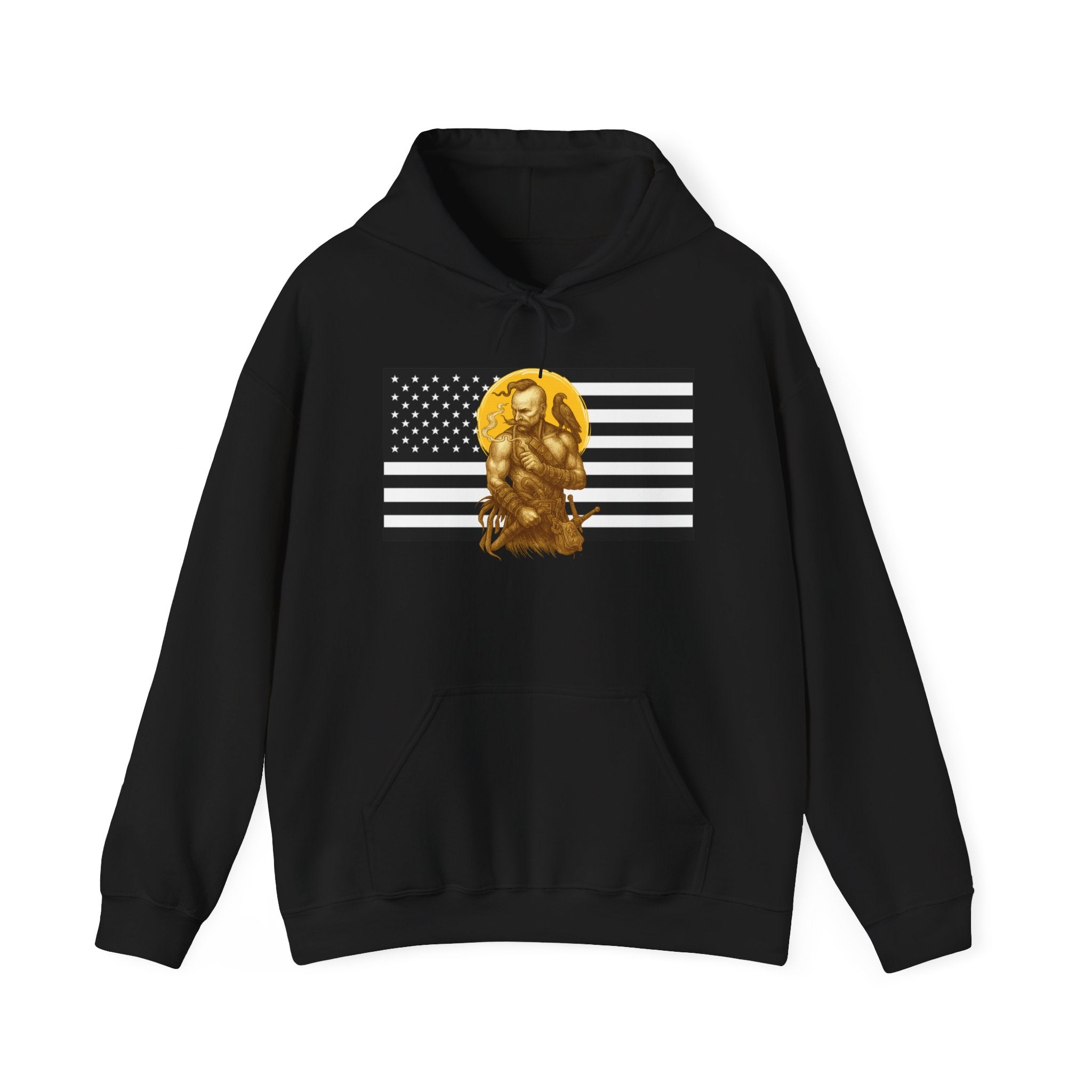 American Cossack Graphic Only Pull Over Hoodie Sweatshirt