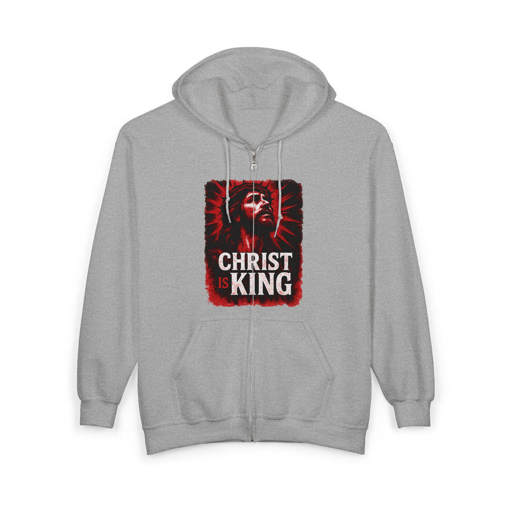 Christ is King Zip-Up Hoodie, Christ is King Zip-Up Sweatshirt