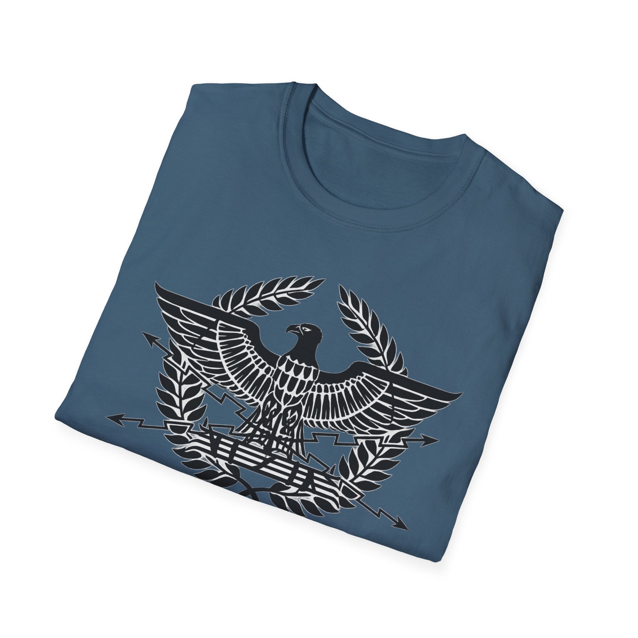 Roman Eagle SPQR Black Design Softstyle T-Shirt