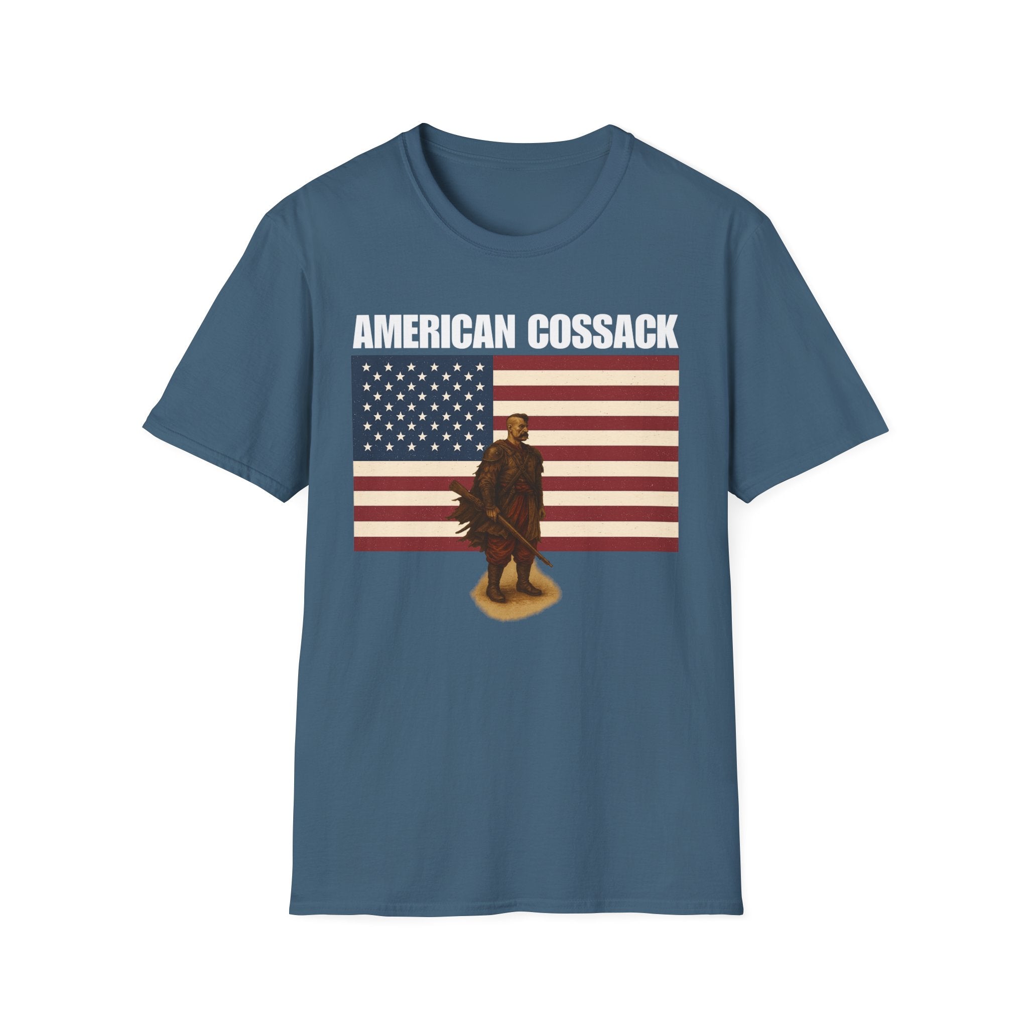Patriotic American Cossack Softstyle T-Shirt