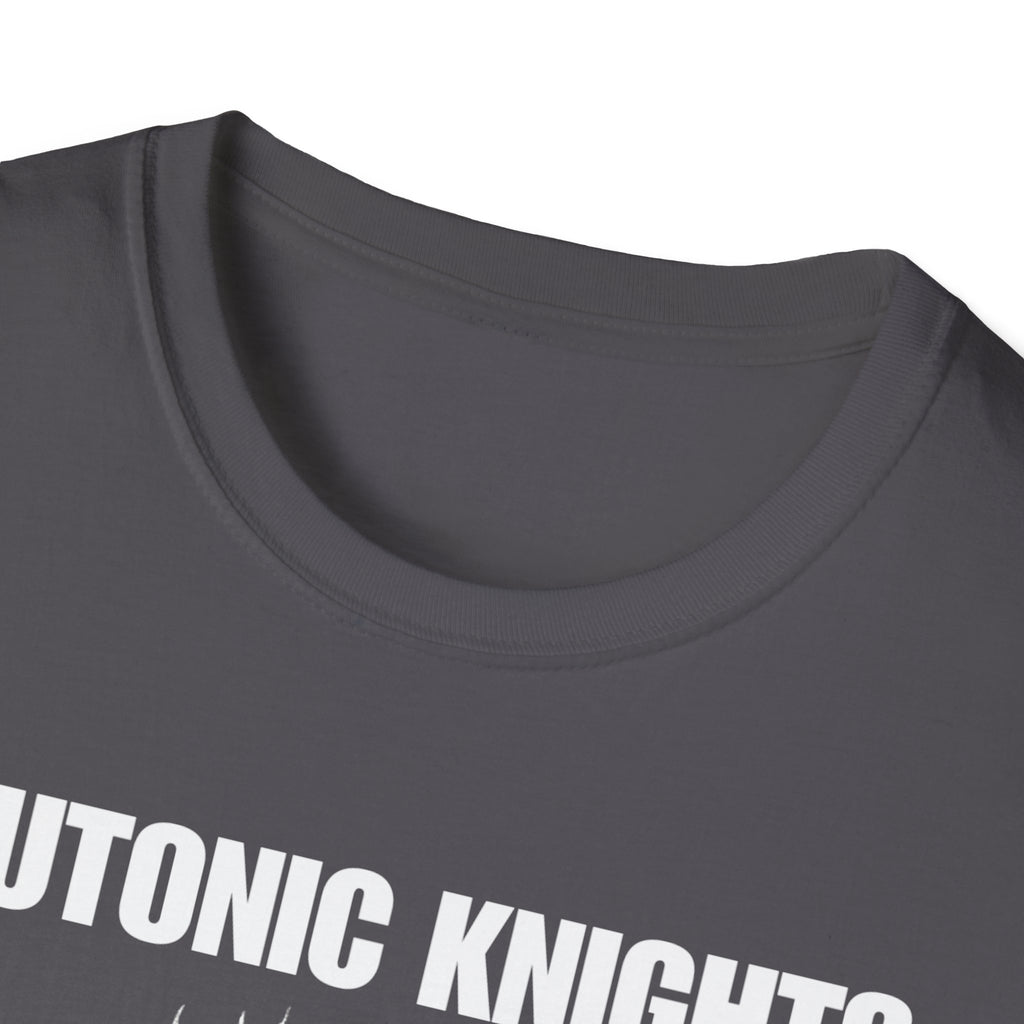 Teutonic Knight With Aura and "Teutonic Knights" Text Soft Style Cotton Shirt T-Shirt