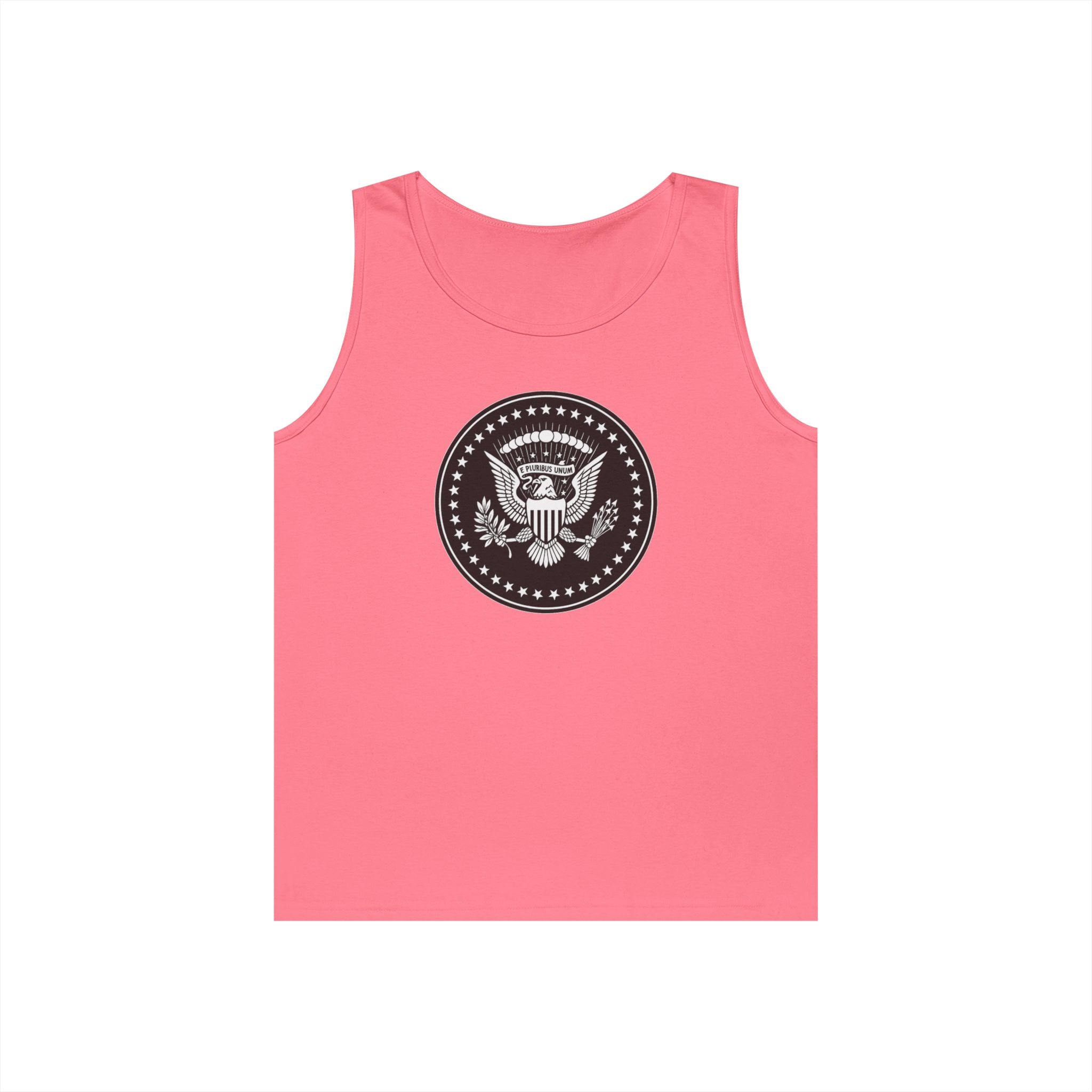 American Eagle Presidential Seal Black Design Unisex Heavy Cotton Tank Top