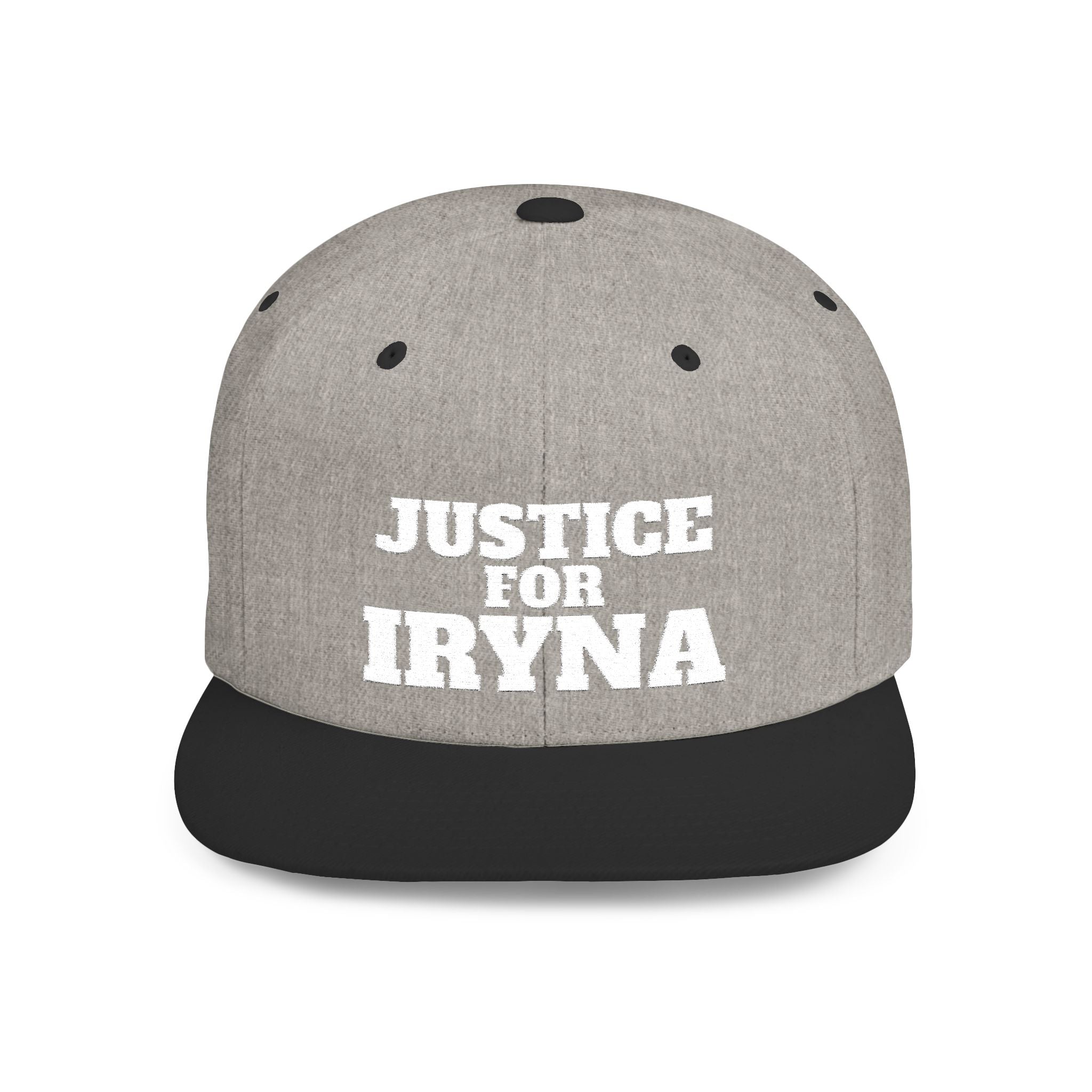 Justice for Iryna Flat Bill Snapback Hat, Statement Cap, Gift for [...]