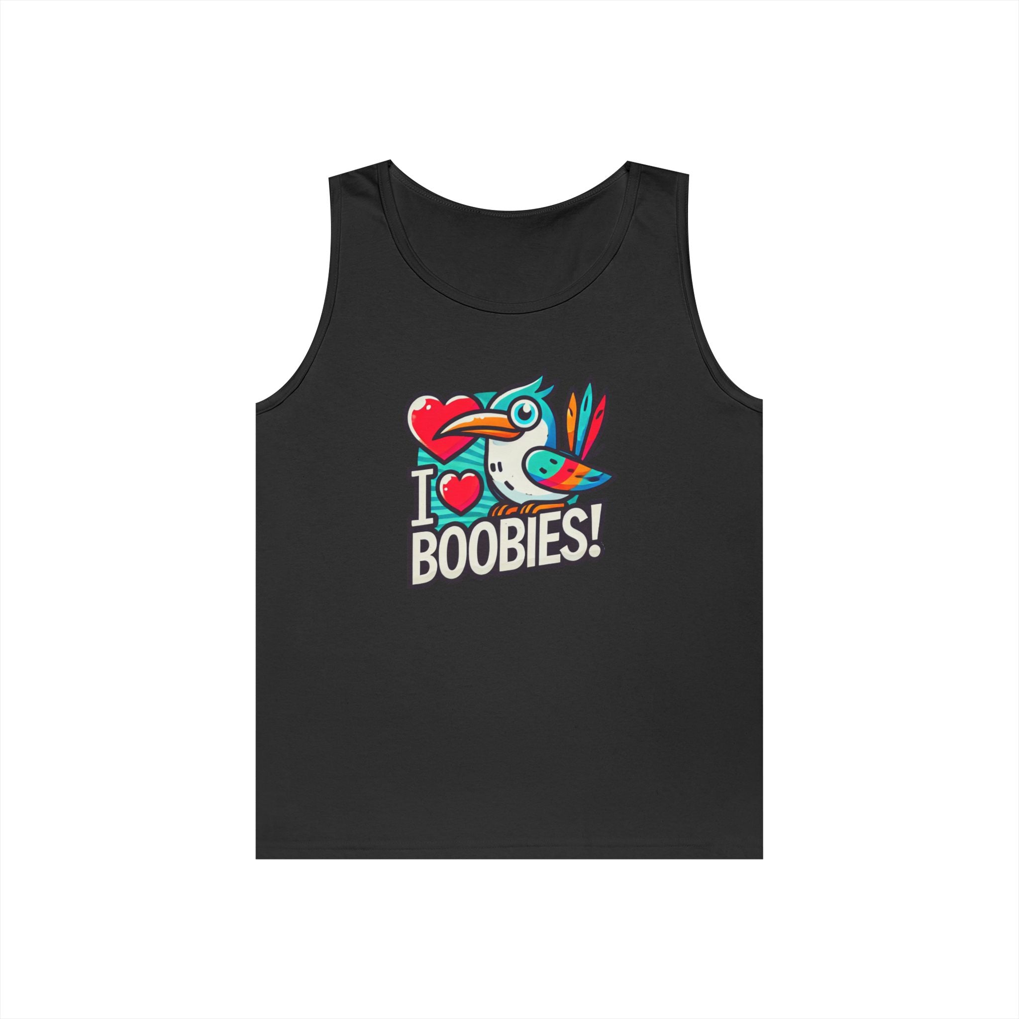 Funny 'I Love Boobies!' Boobie Bird Unisex Heavy Cotton Tank Top