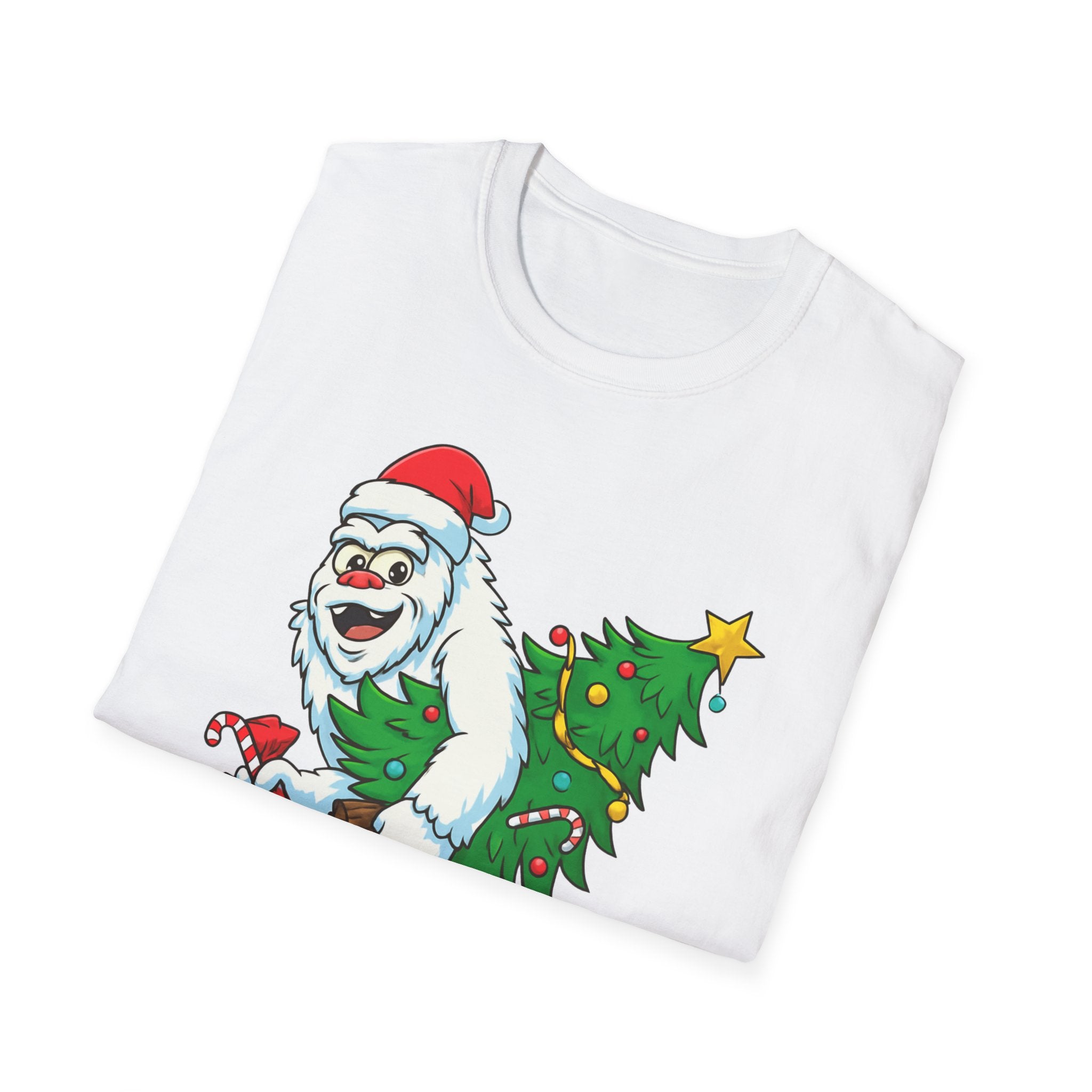 Yeti Stole Christmas T-Shirt | Funny Holiday Tee | Festive Unisex Cotton Shirt