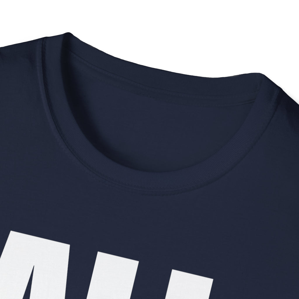 All Lives Matter White Text Softstyle Cotton Shirt T-Shirt