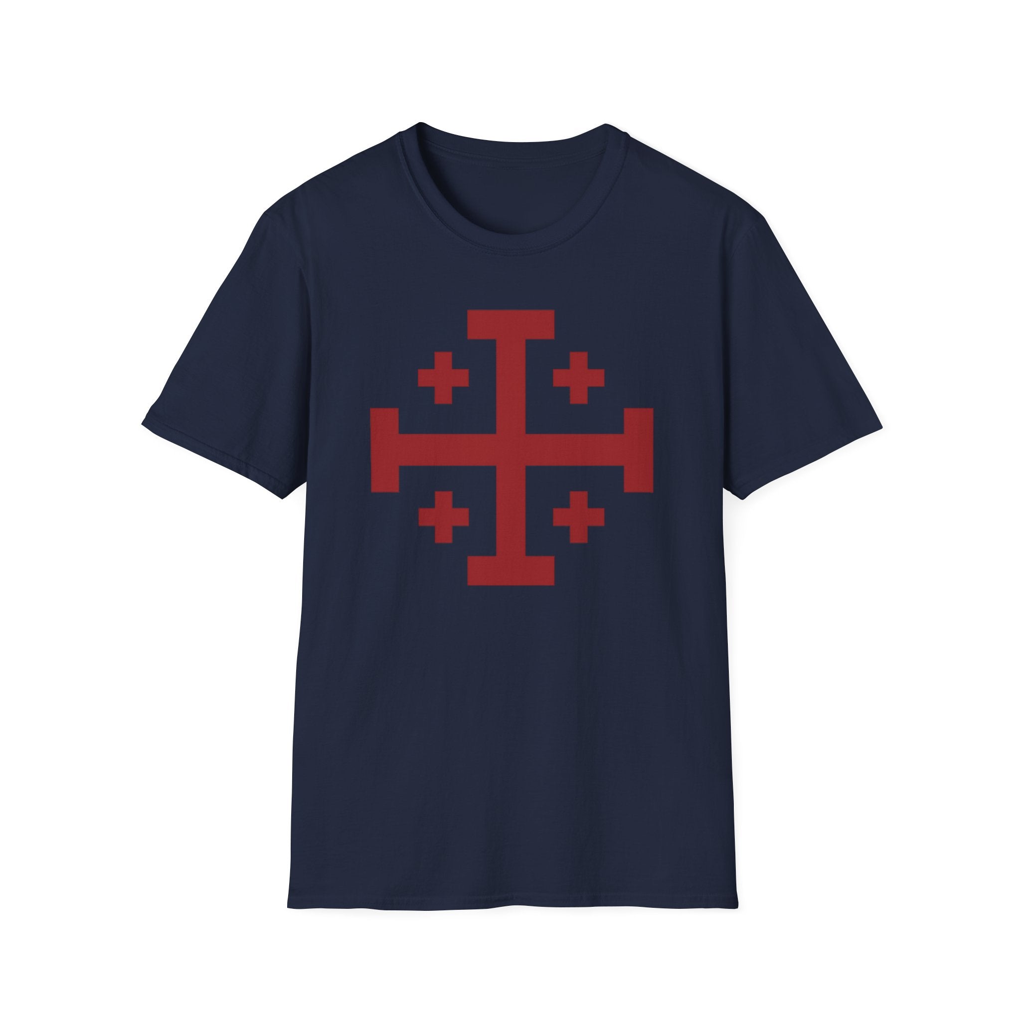 Cross of Jerusalem Red Design Softstyle T-Shirt