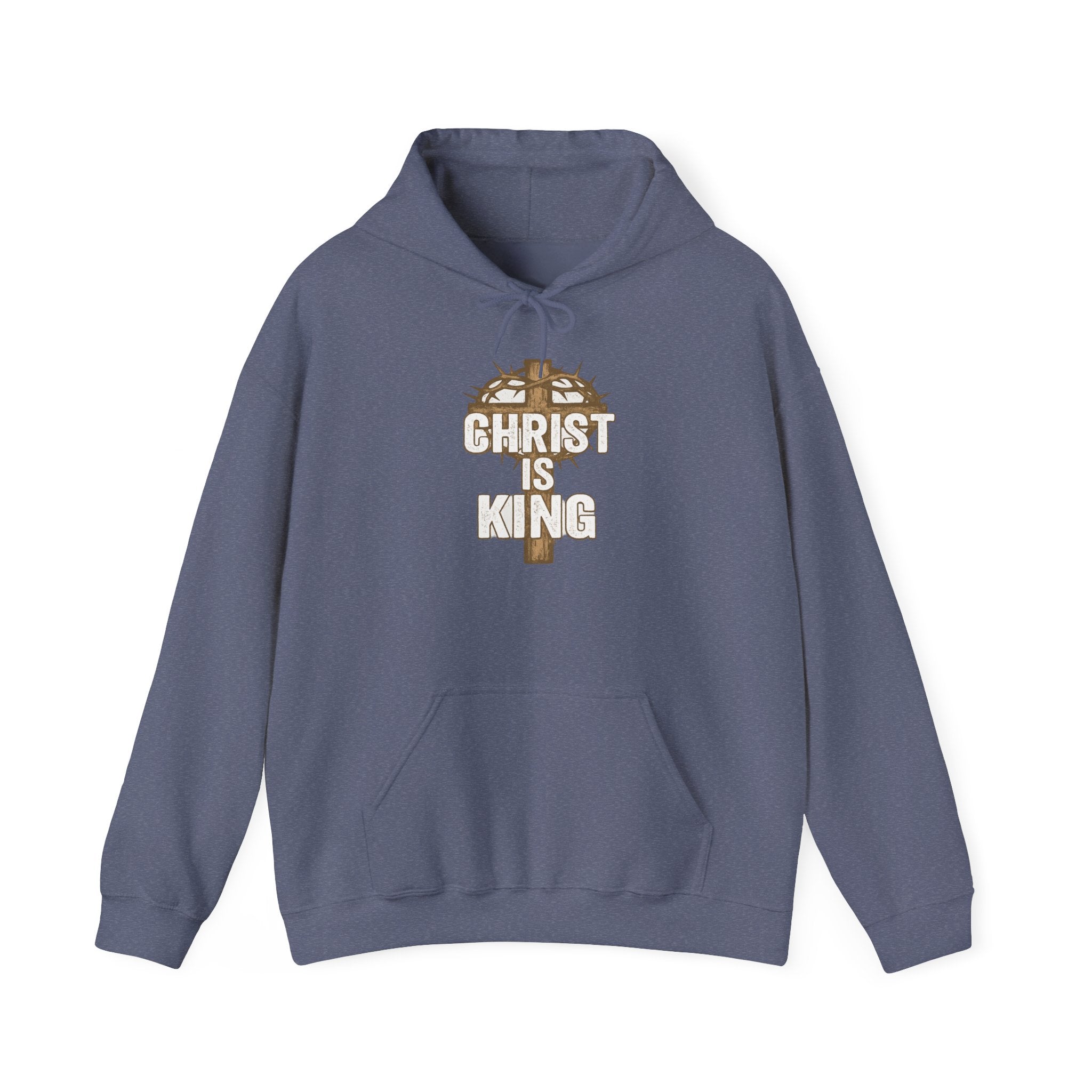 Christ is King Hooded Crucifix Sweatshirt
