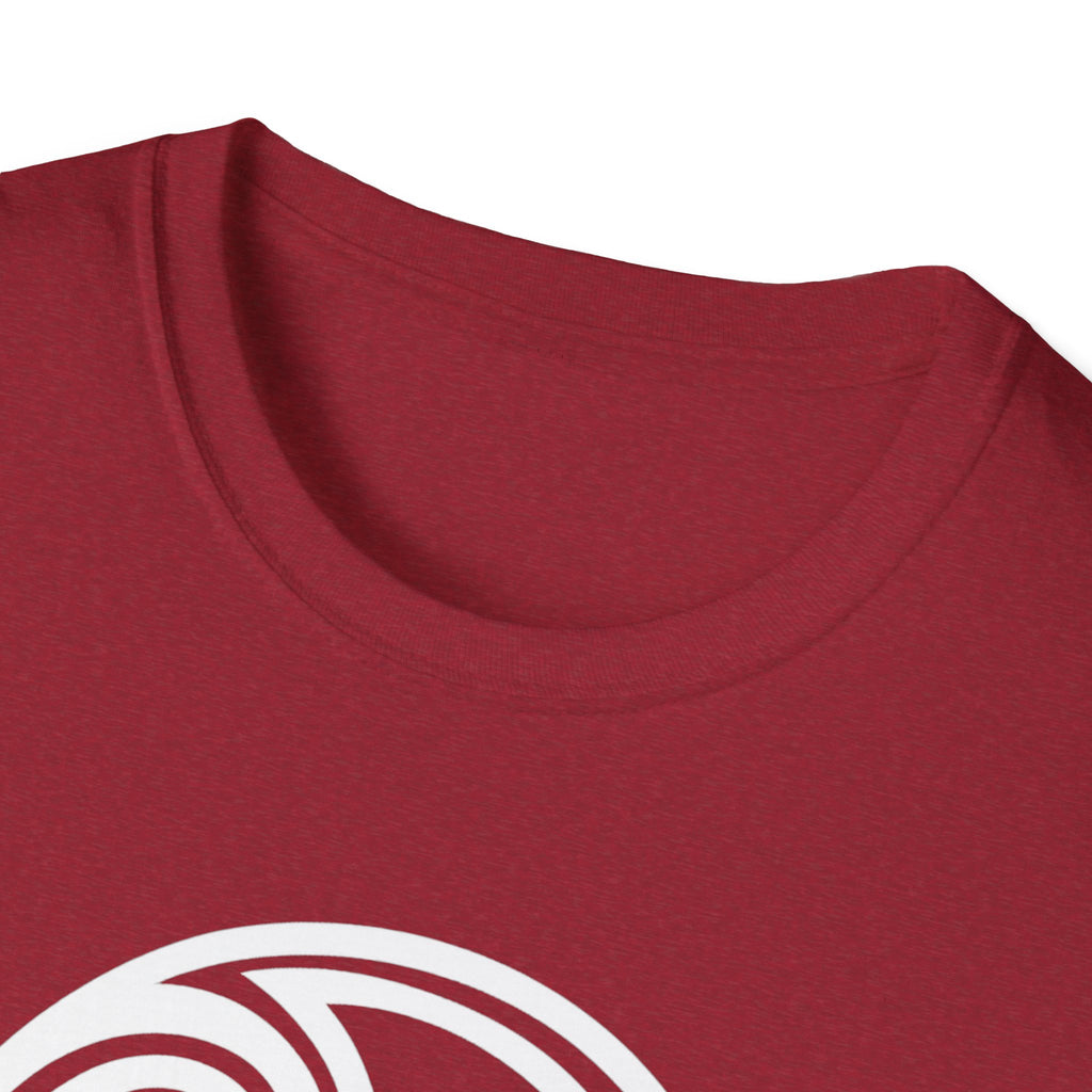 Triskele Trinity Symbol White Design Softstyle T-Shirt
