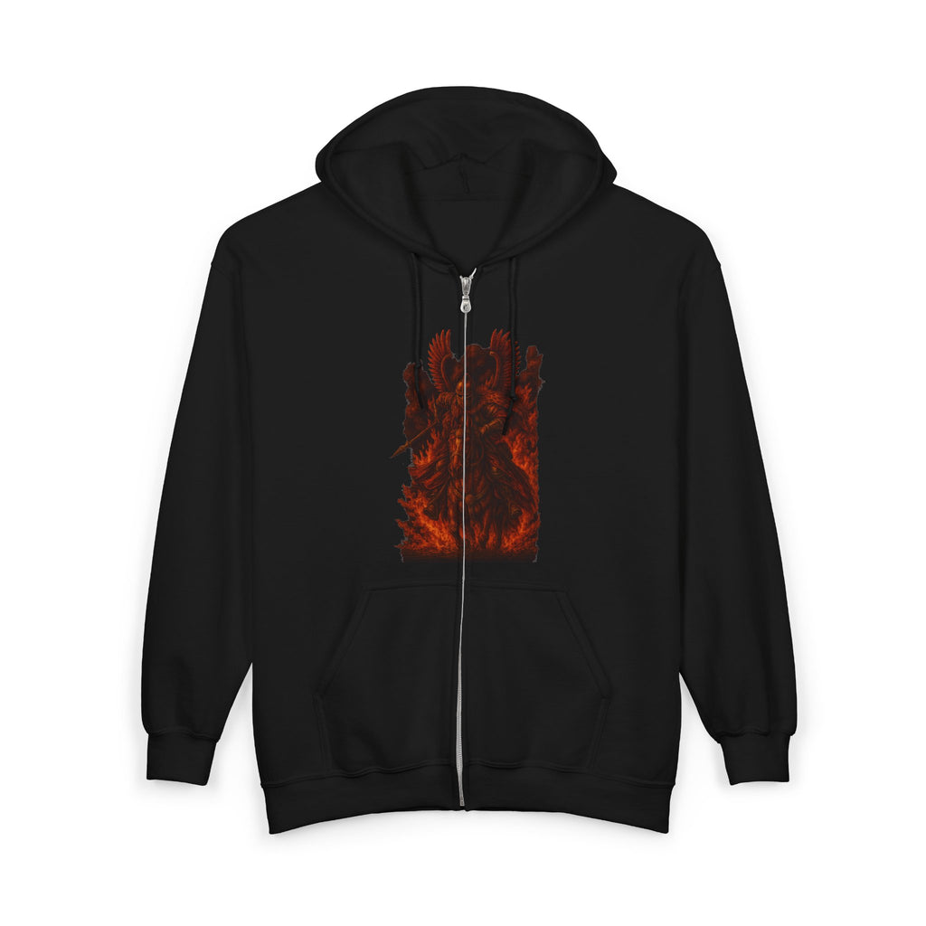 Fierce \Winged Hussar Graphic Zip Up Hoodie