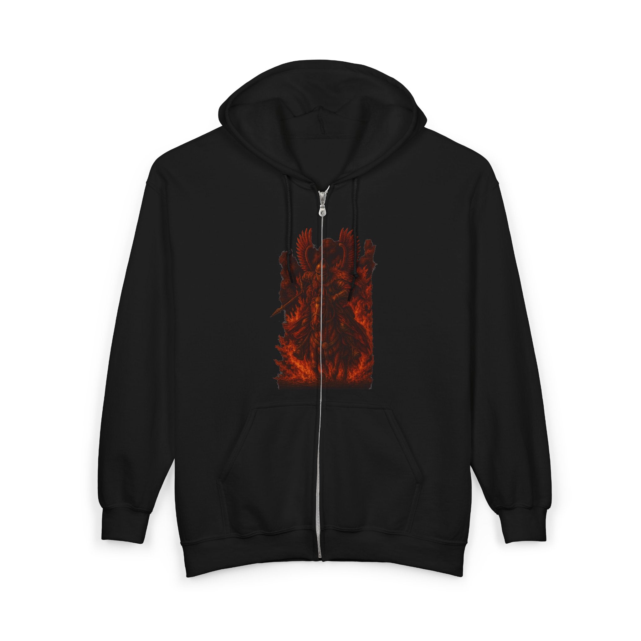 Fierce \Winged Hussar Graphic Zip Up Hoodie