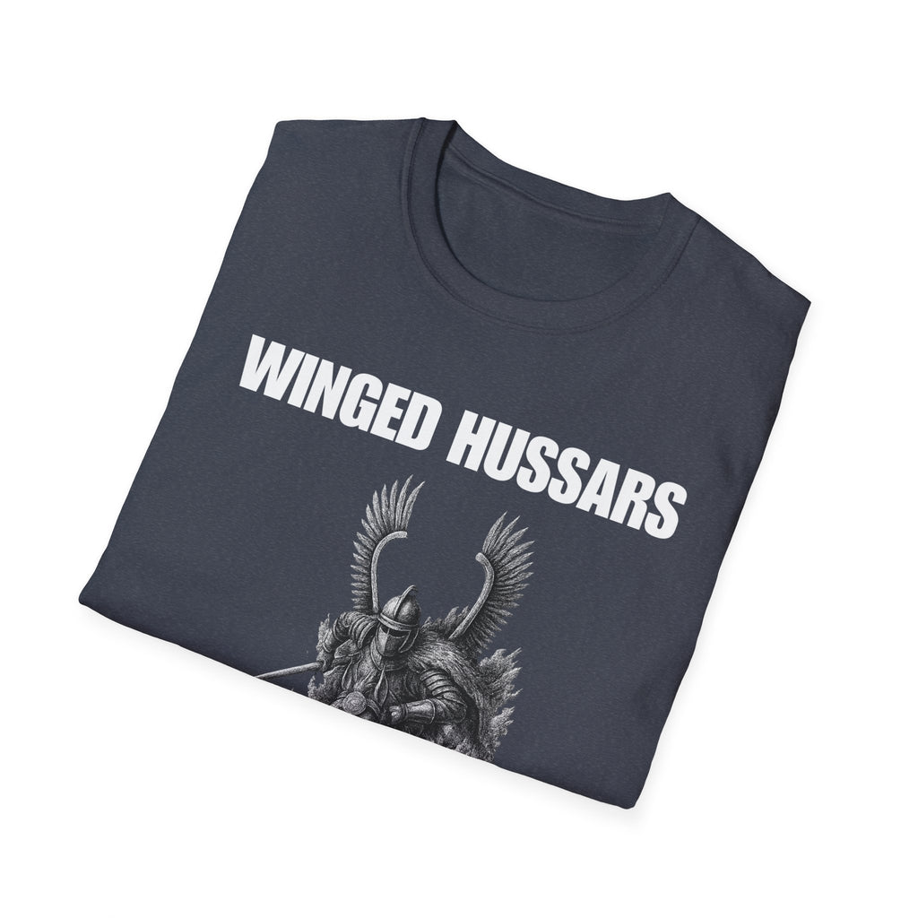 Winged Hussar White Design Softstyle Cotton T-Shirt