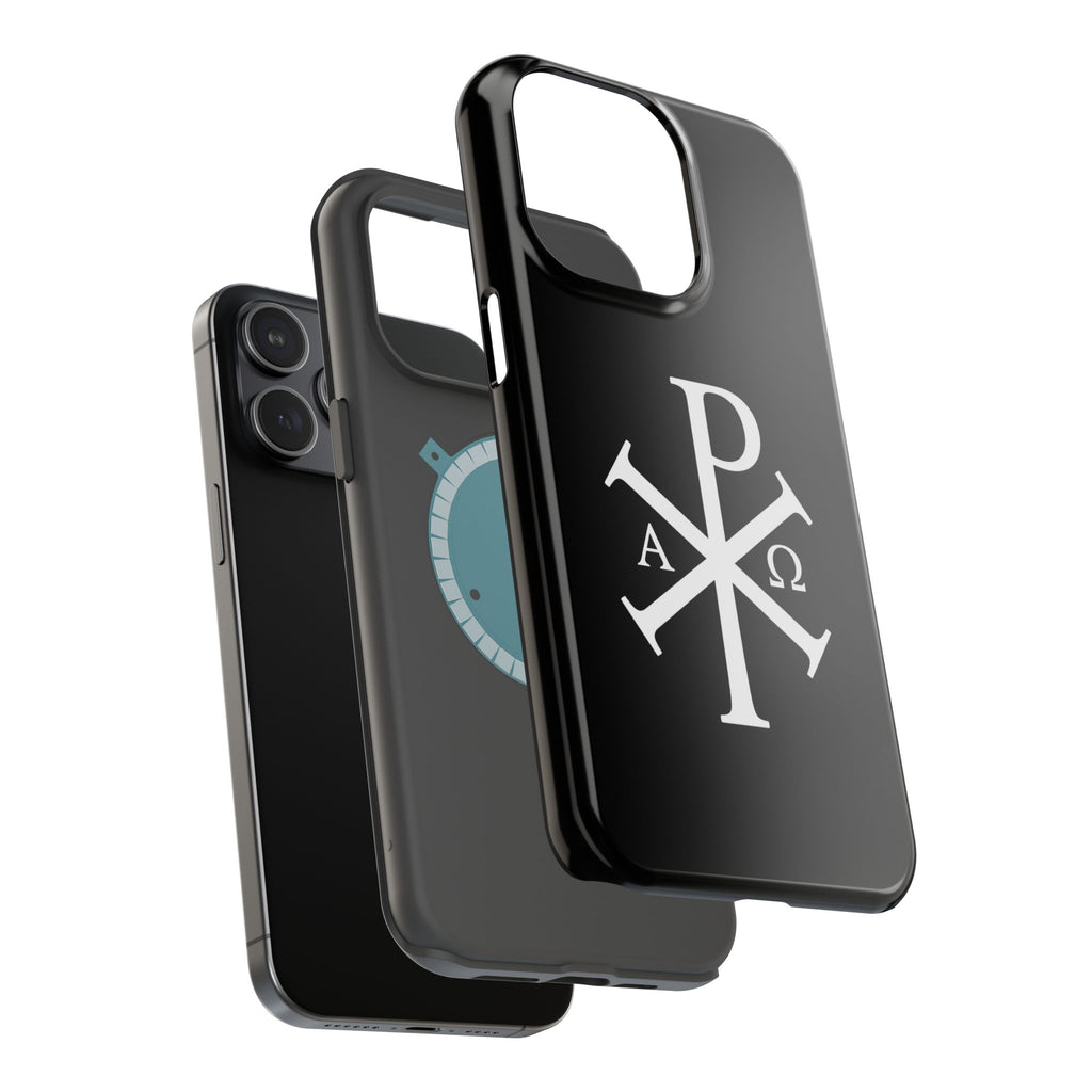 Pi Chi Rho White Design Magnetic Impact-Resistant Cases