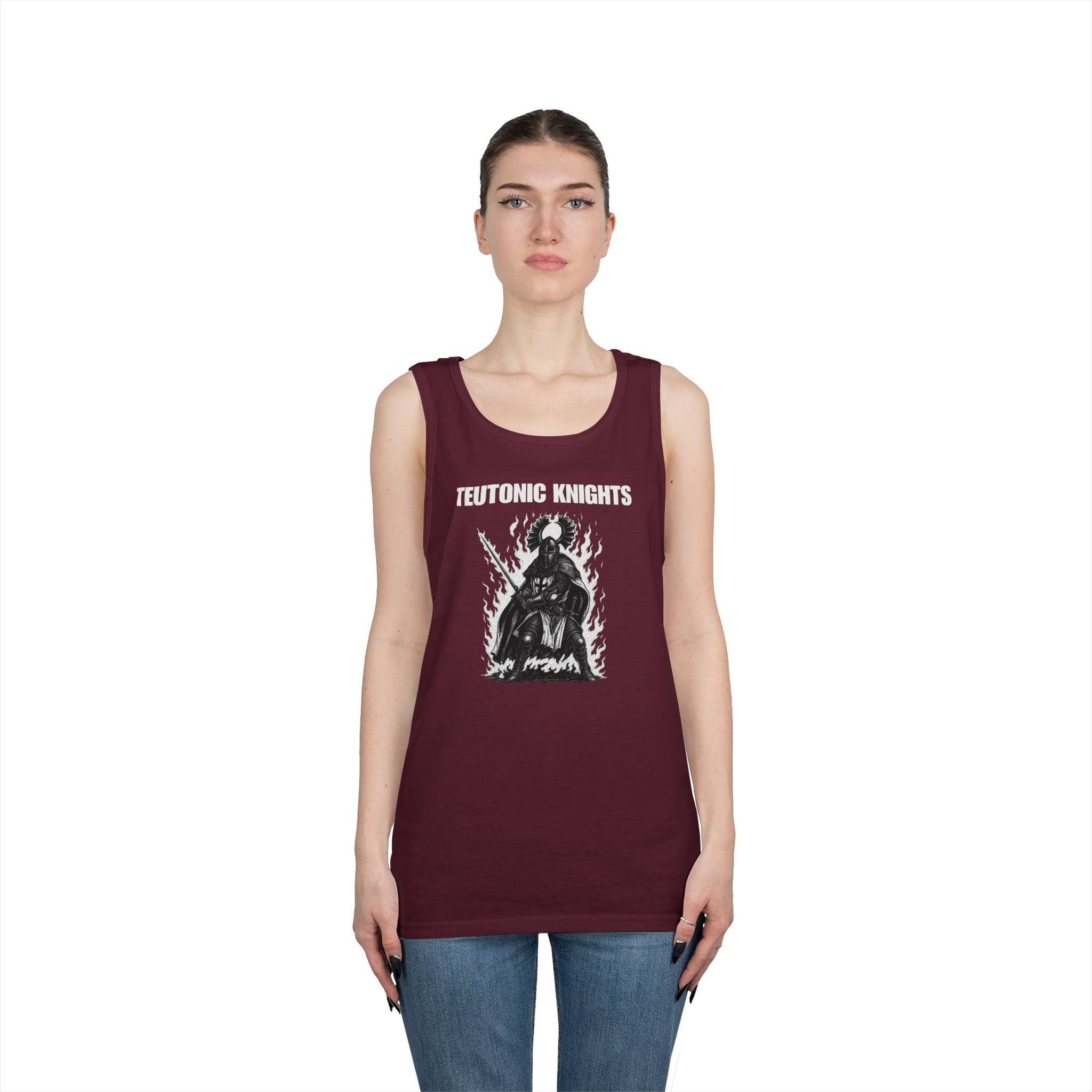 Teutonic Knights Graphic Heavy Cotton Tank Top