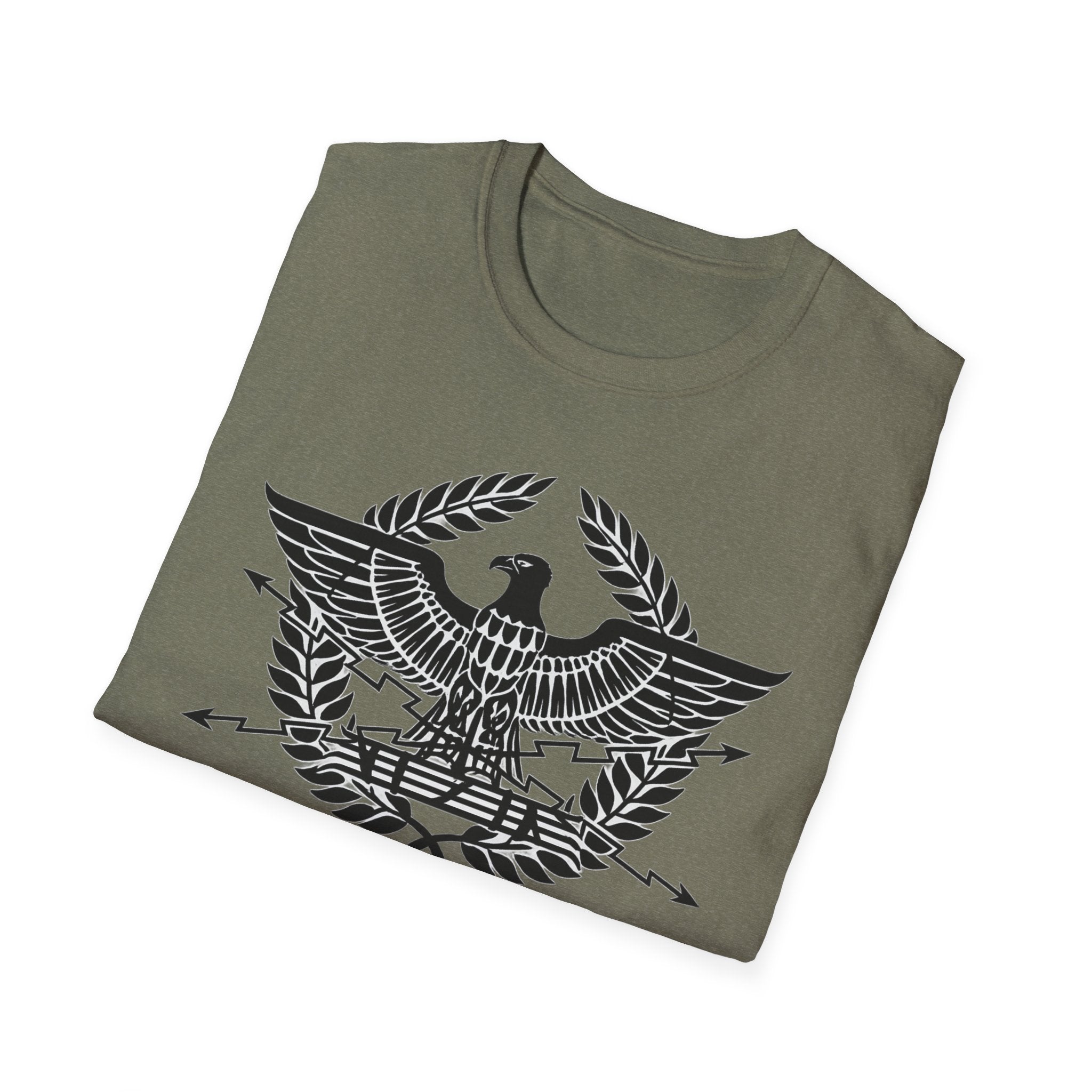 Roman Eagle SPQR Black Design Softstyle T-Shirt