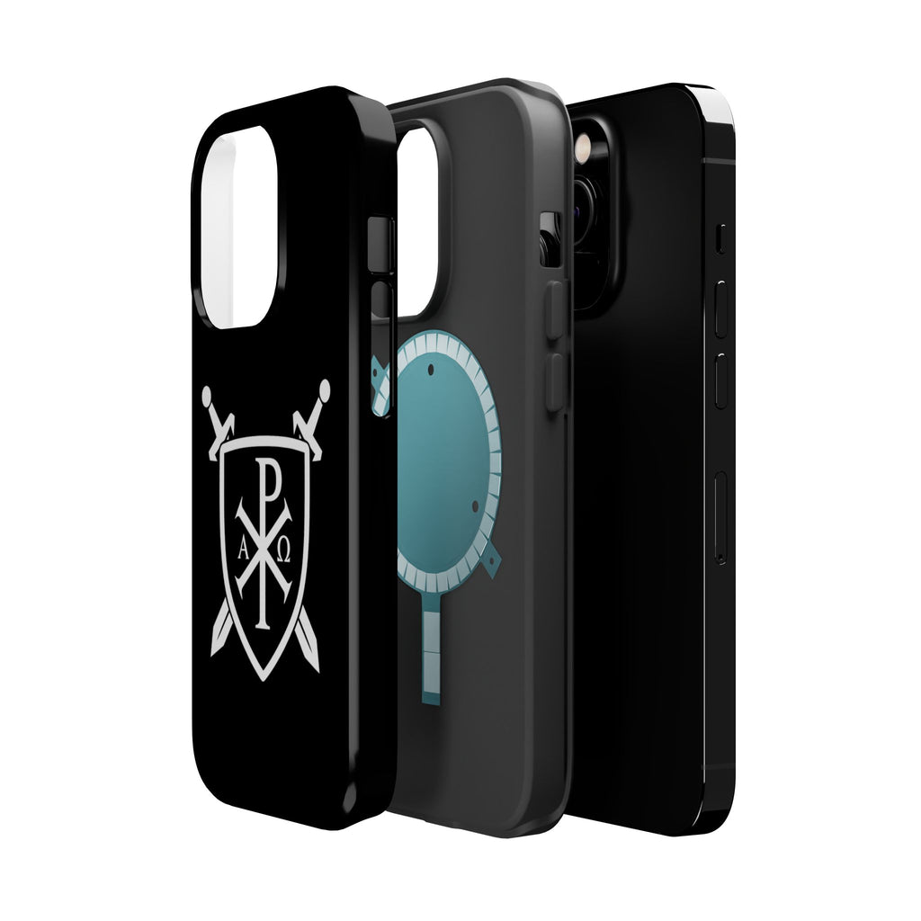 Swords and Shield Pi Chi Rho Graphic Design Magnetic Impact-Resistant Cases