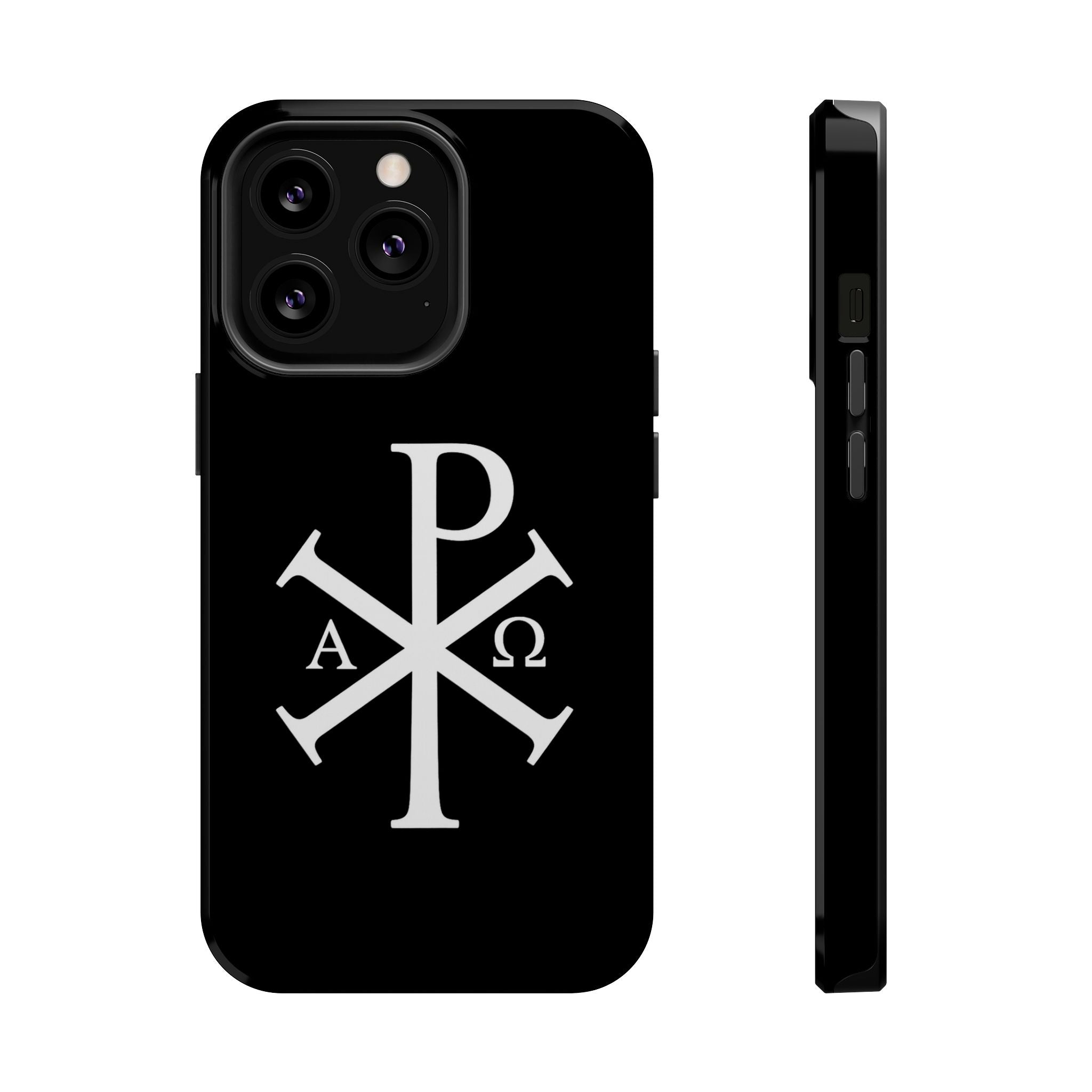Pi Chi Rho White Design Magnetic Impact-Resistant Cases