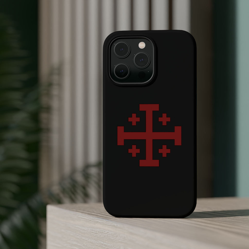 Cross Of Jerusalem Red Design Magnetic Impact-Resistant Cases