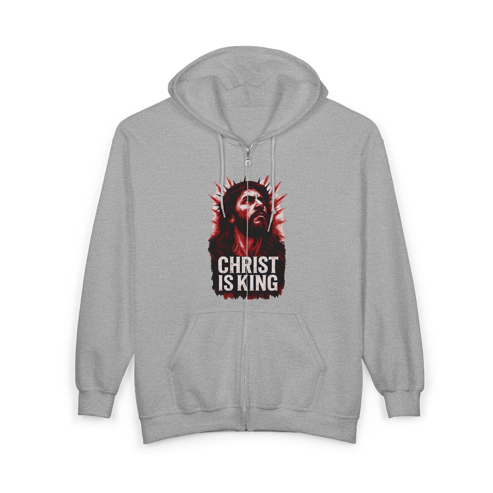 Christ is King Full Zip Hoodie, Christ is King Graphic Sweatshirt