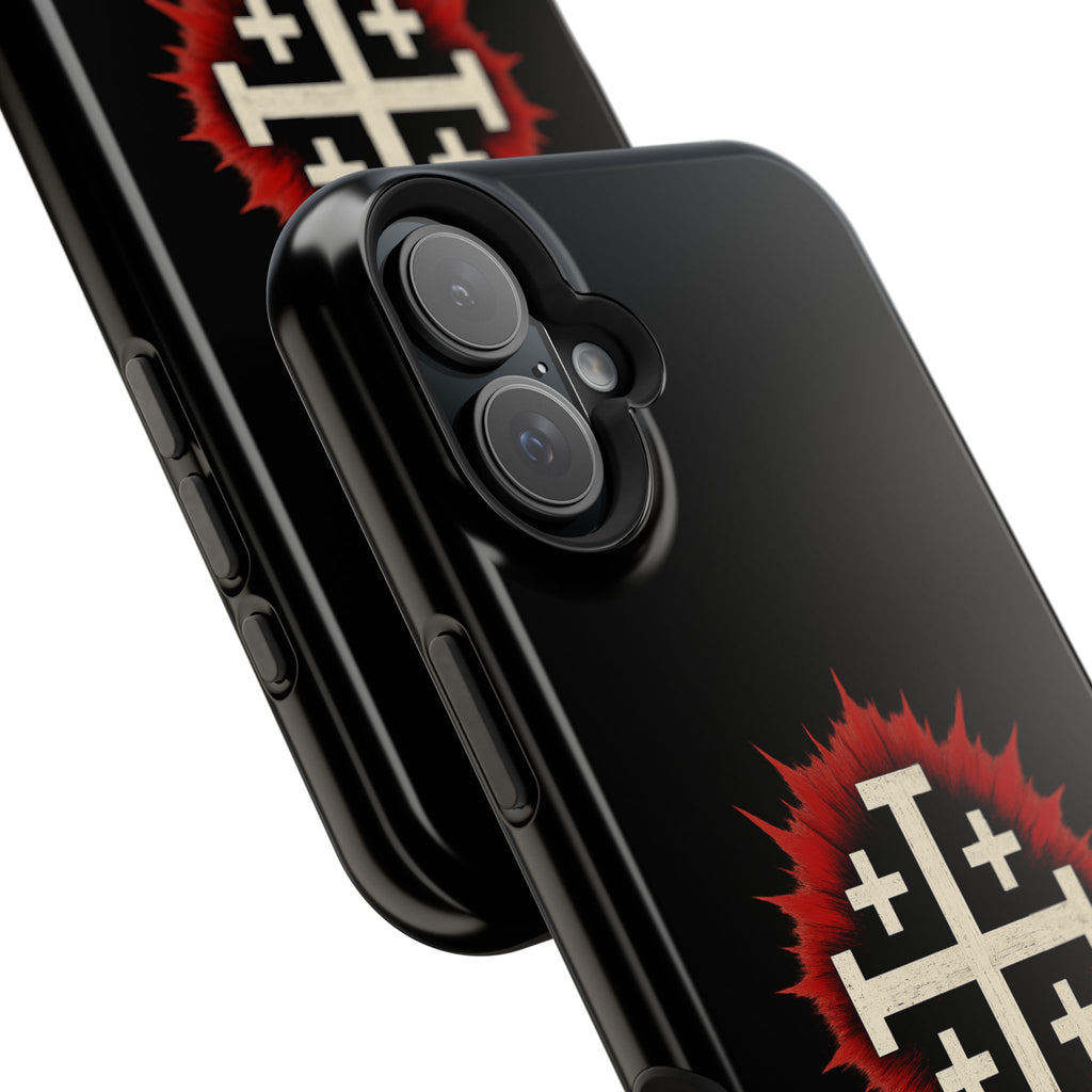 Cross Graphic Impact-Resistant Magnetic Phone Case