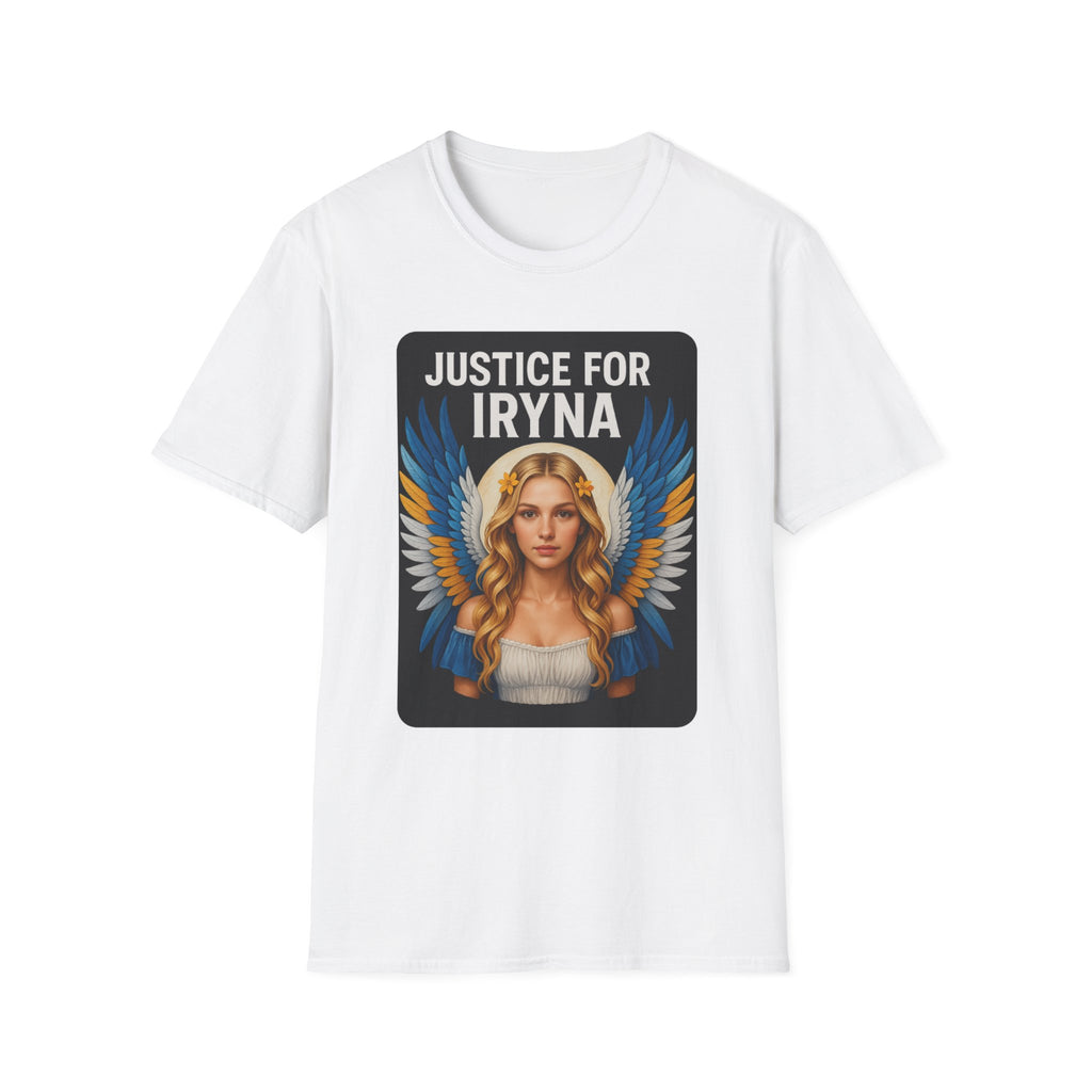 Justice for Iryna Unisex Softstyle T-Shirt, Protest T-Shirt, Statement Apparel