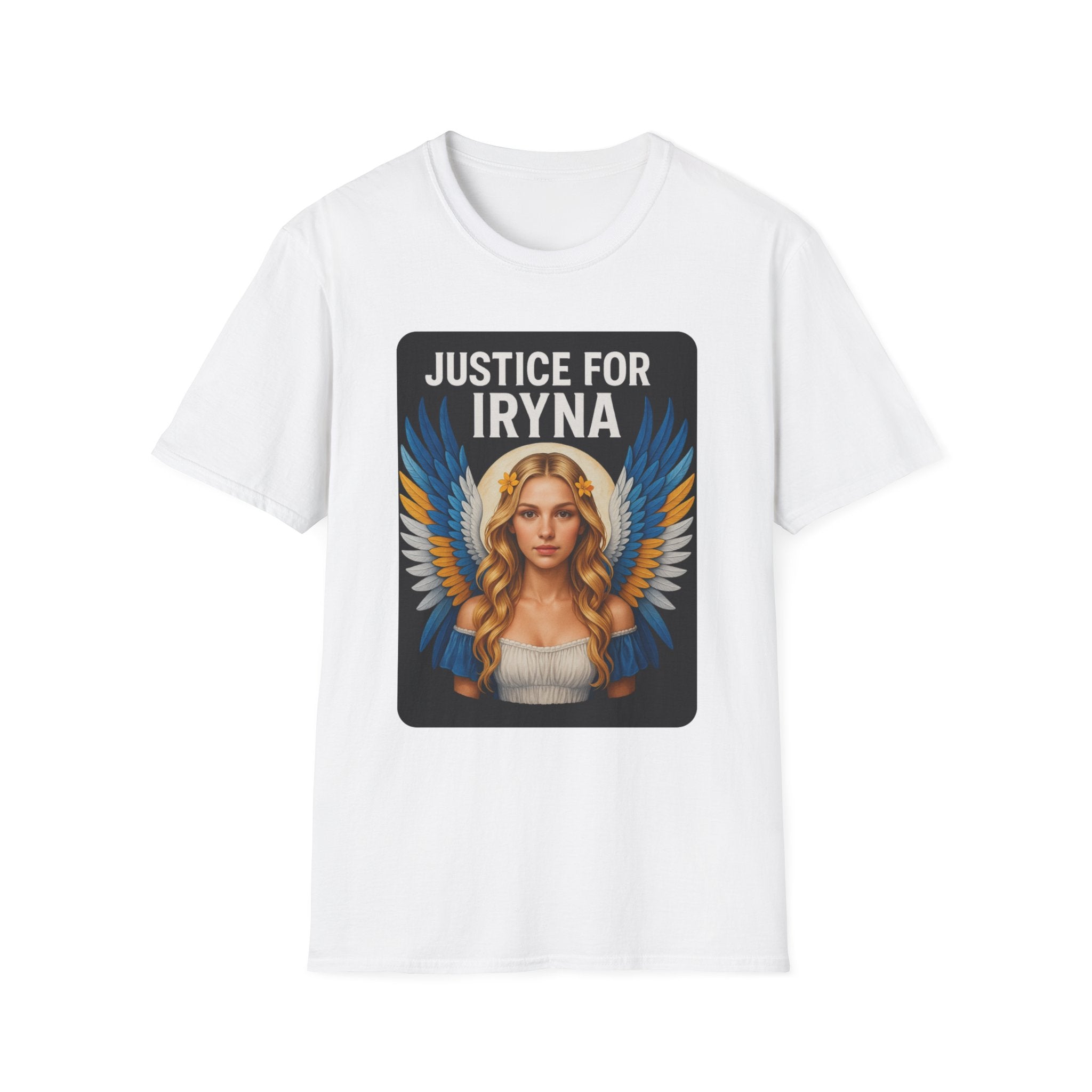 Justice for Iryna Unisex Softstyle T-Shirt, Protest T-Shirt, Statement Apparel