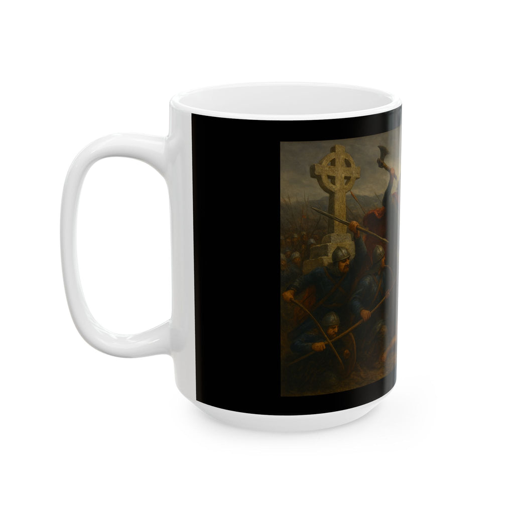 Historic Battle Battle of Tours Charles "The Hammer" Martel Painting Ceramic Mug