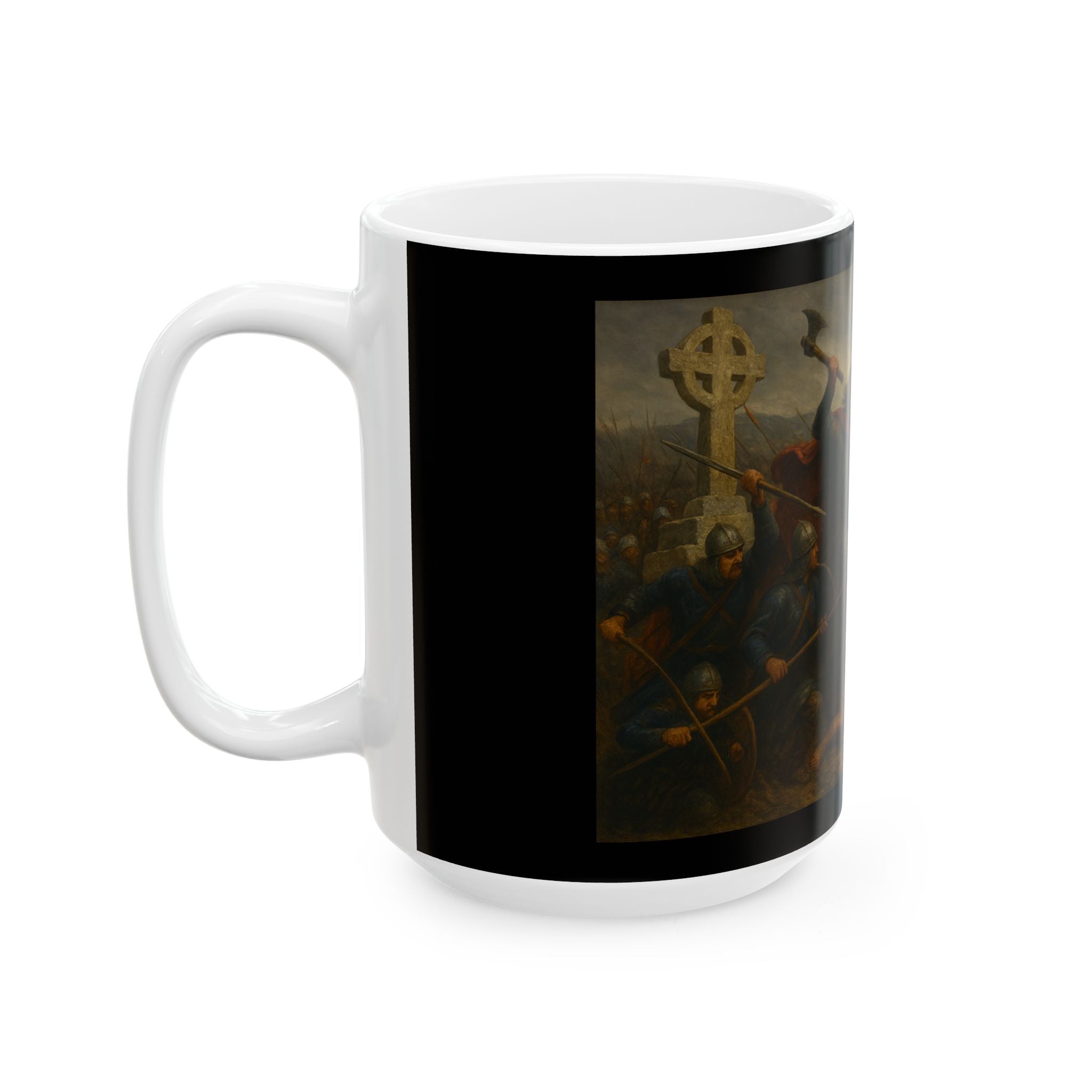 Historic Battle Battle of Tours Charles "The Hammer" Martel Painting Ceramic Mug