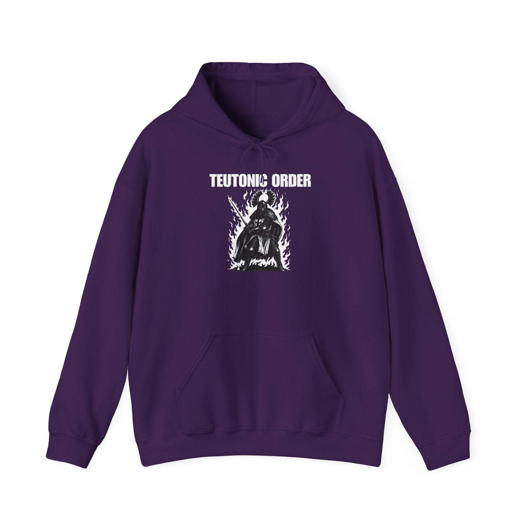 Teutonic Order Heavy Blend Pull Over Hoodie, Casual Unisex Sweatshirt, Gothic Style Apparel, Perfect Gift for Fans, Cozy Warm Clothing