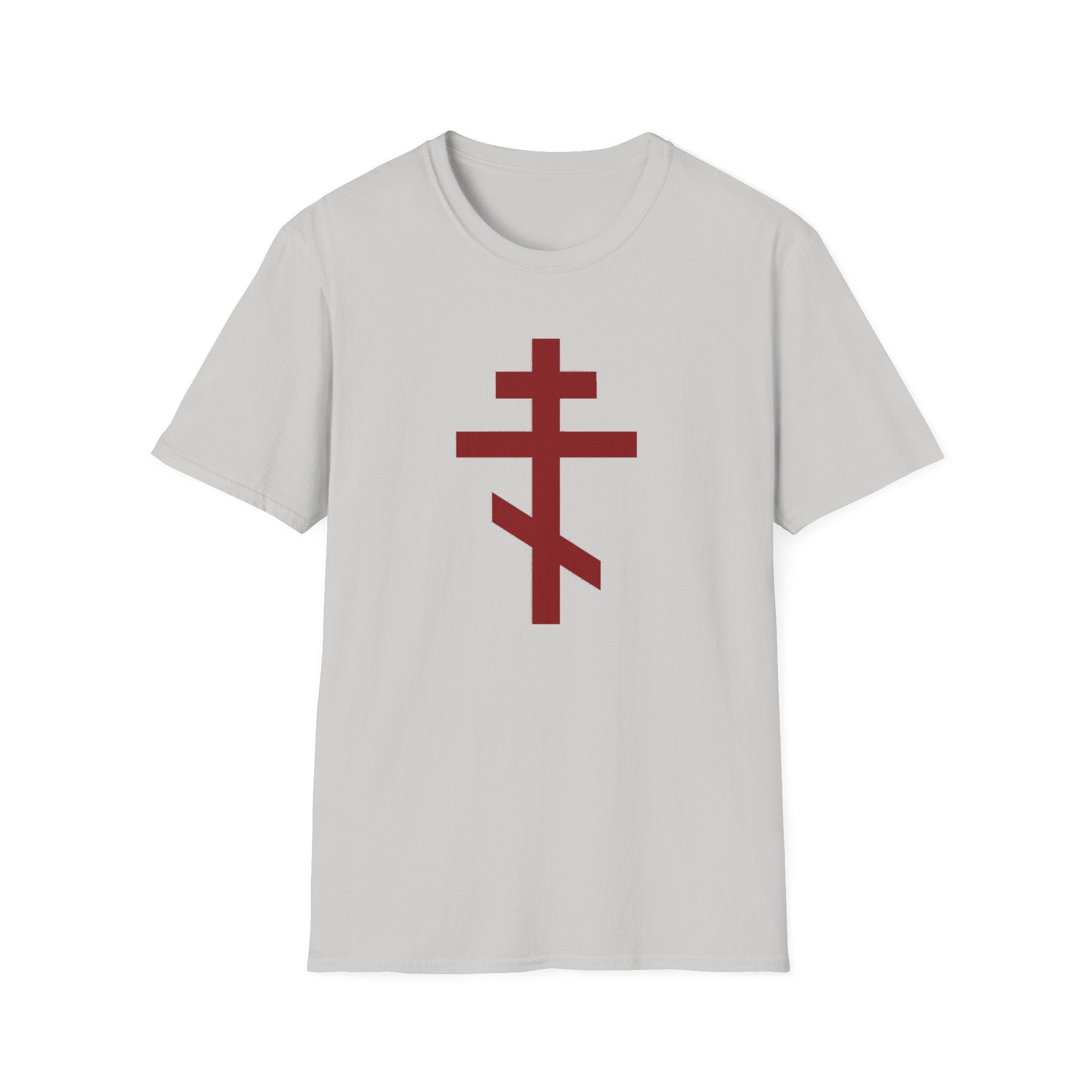 Crucifix Red Unisex Cotton Softstyle T-Shirt